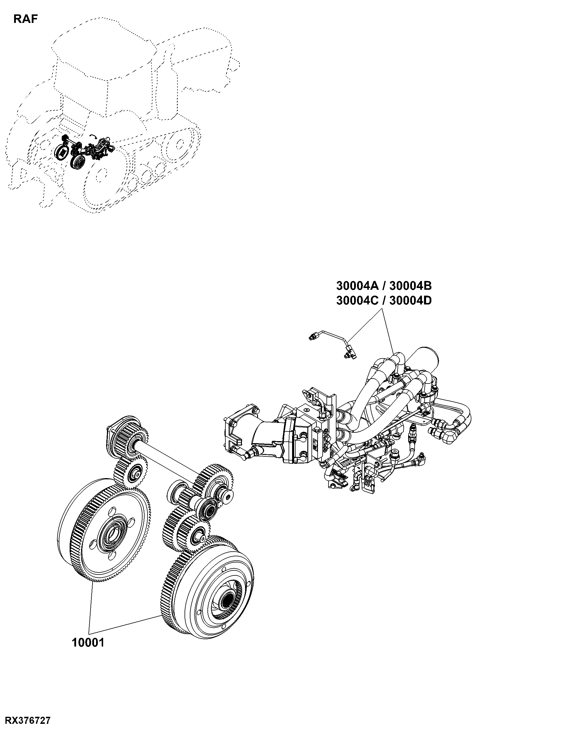 RAF Steering, Rear Axle