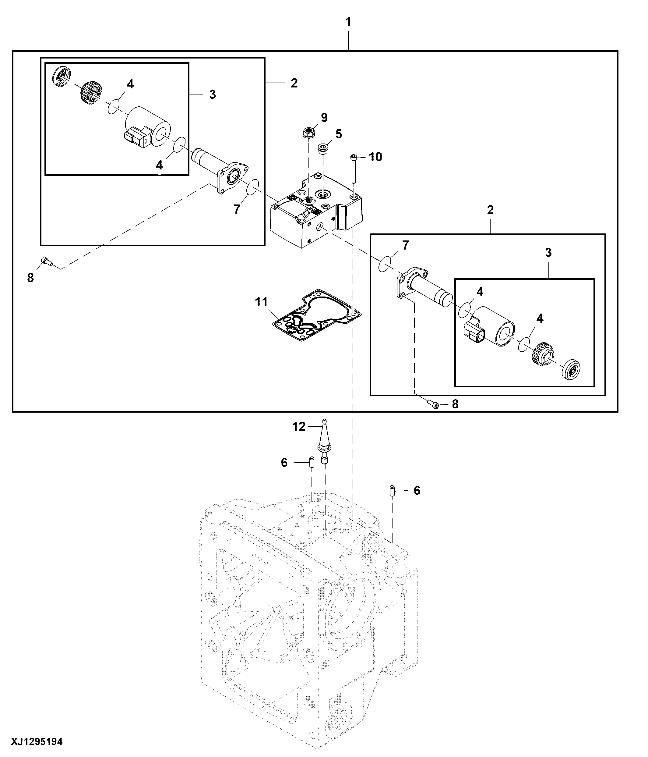 Hydrostatic Pump Components, Displacement Control Valve