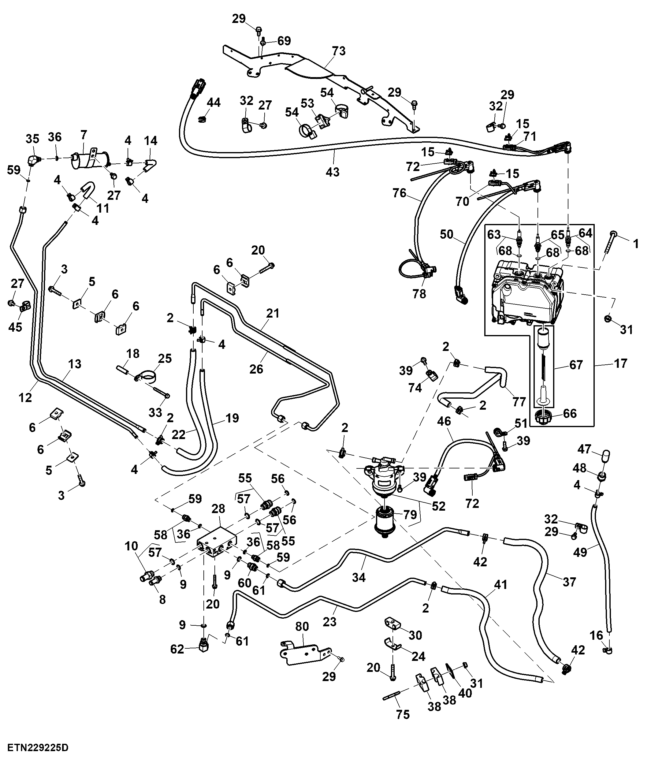 DEF Lines and Pumps, 15.0 L, FT4/ Stage 5 Engine (809006 - )