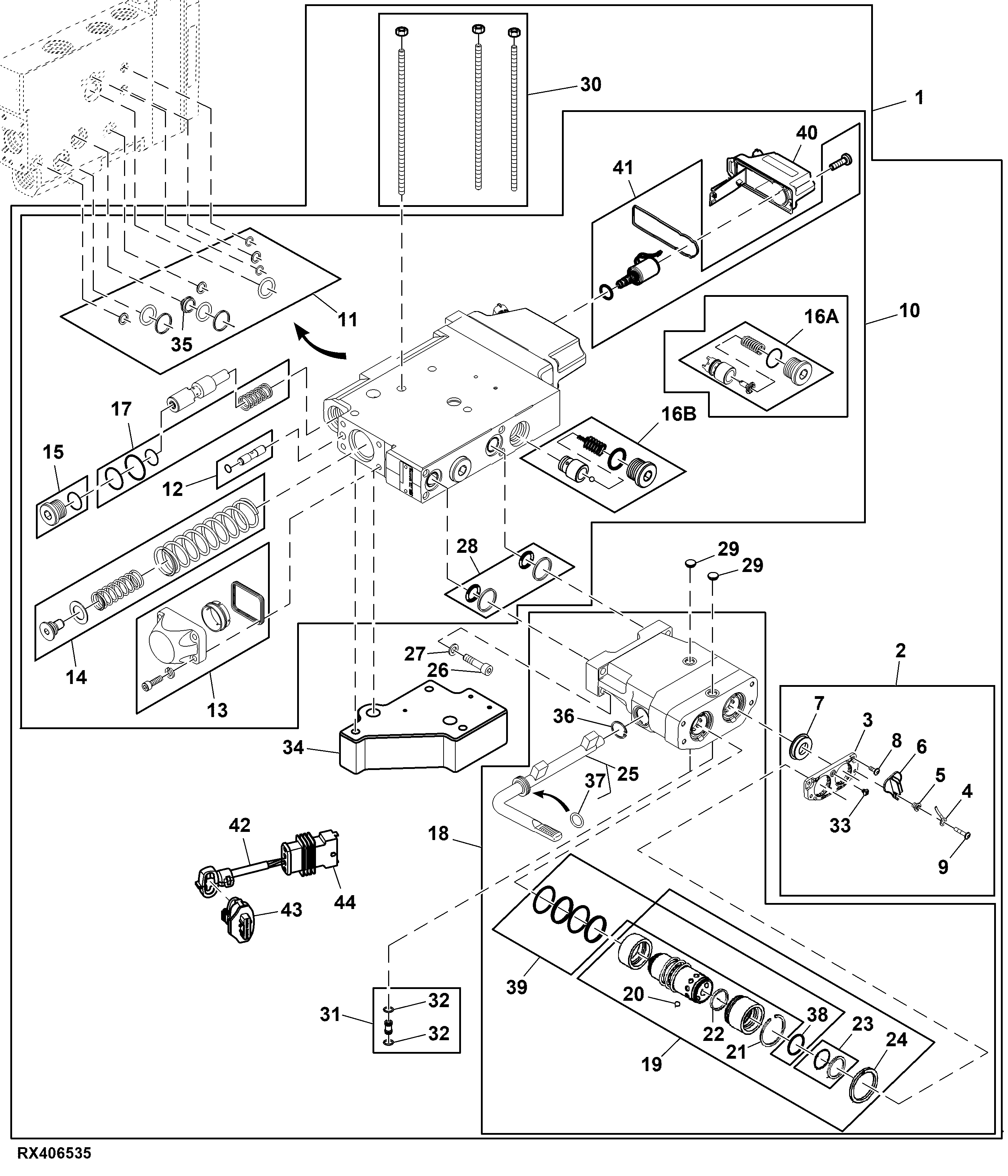 6th Rear SCV, EHS-1, IVT™/CommandQuad™, Attachment (053101 - )