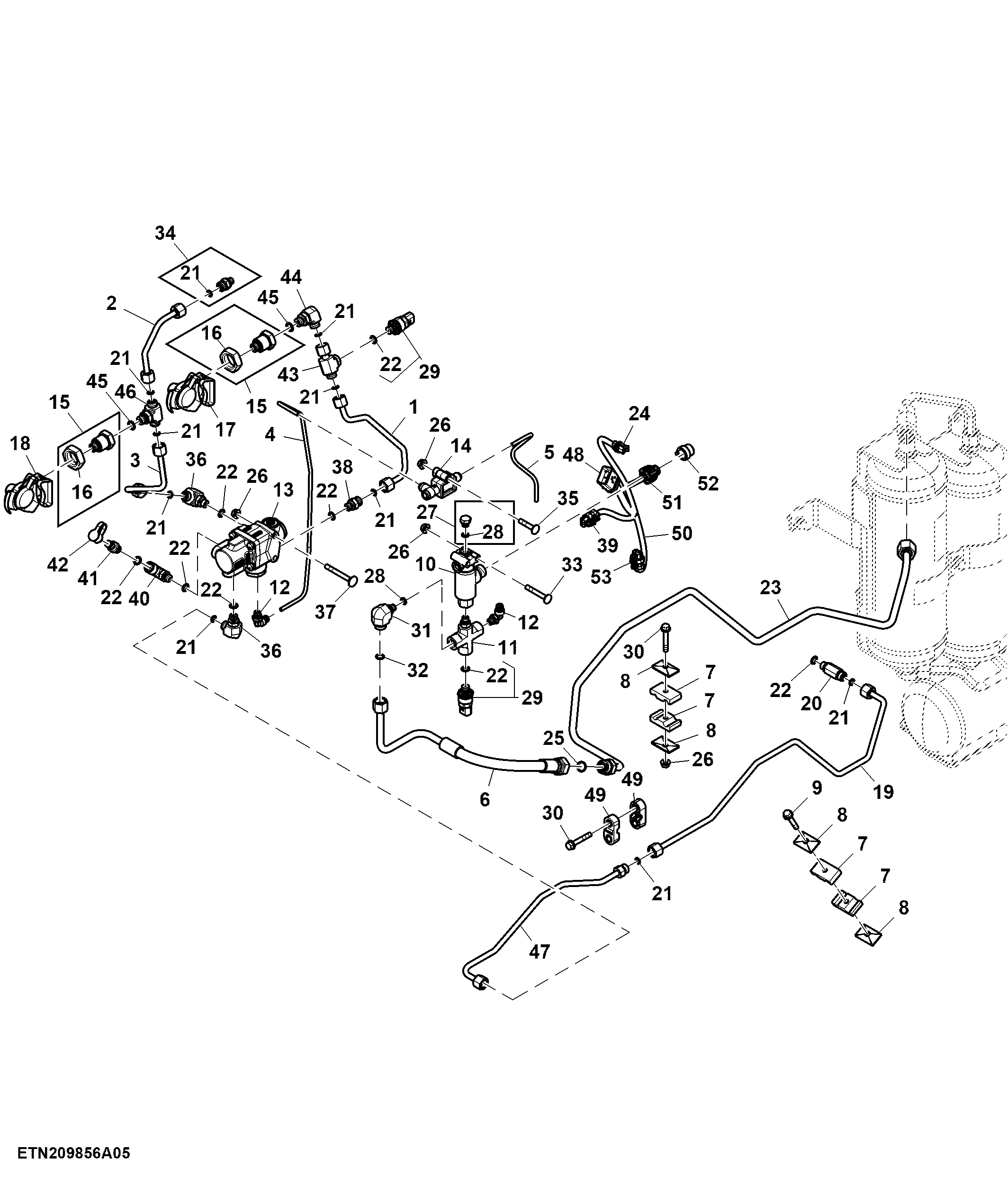 Pneumatic Trailer Brake Assembly (2/2) ( - 802000)