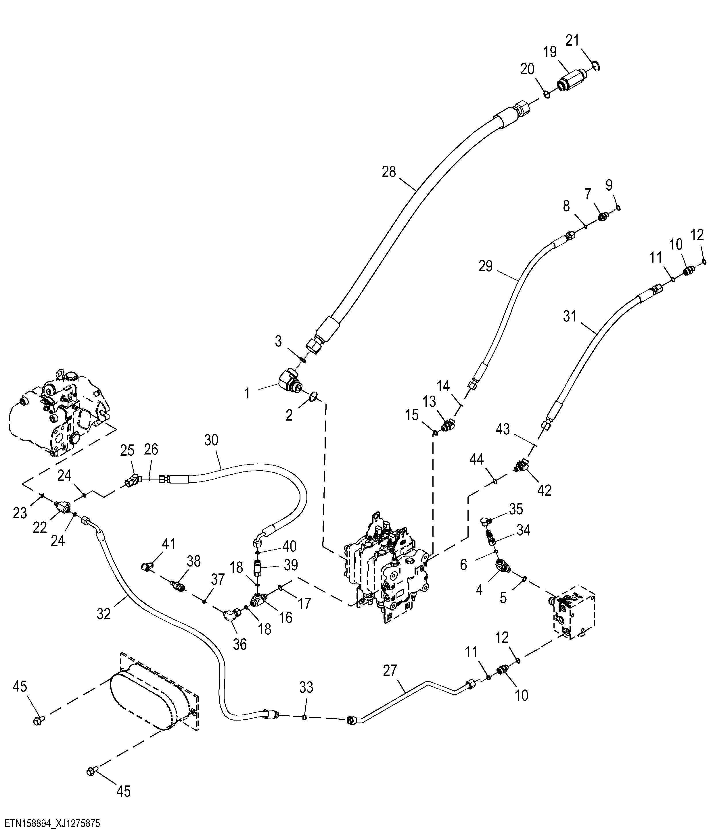 Secondary Steering Hoses, Aggregate Handler ( 3 of 3 )