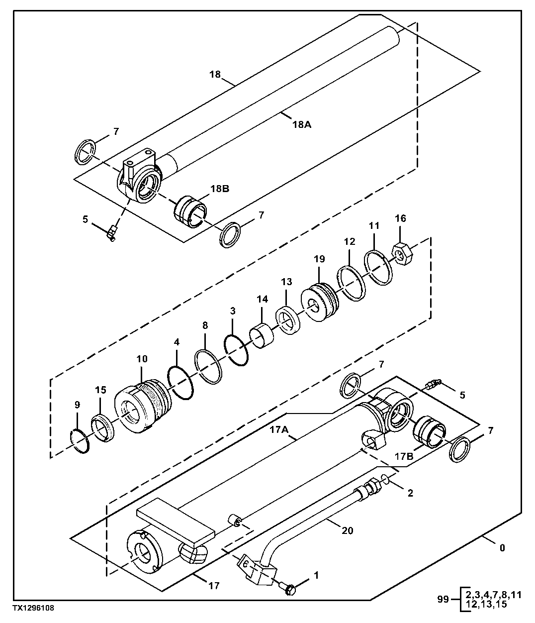 Blade Angle Hydraulic Cylinder Components (271345 - )