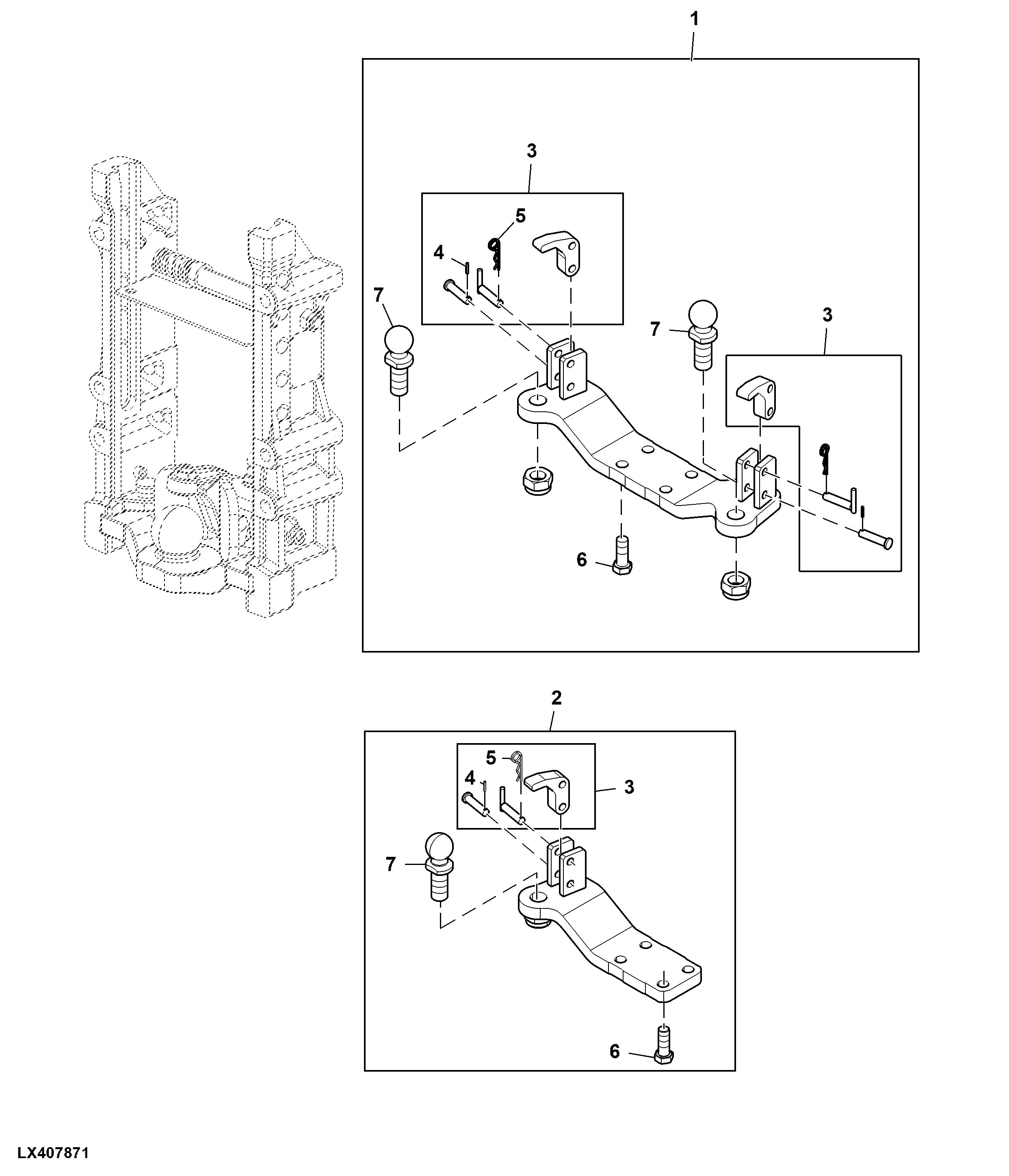 FORCED STEERING SYSTEM / HEIGHT ADJUSTABLE BALL TYPE HITCH