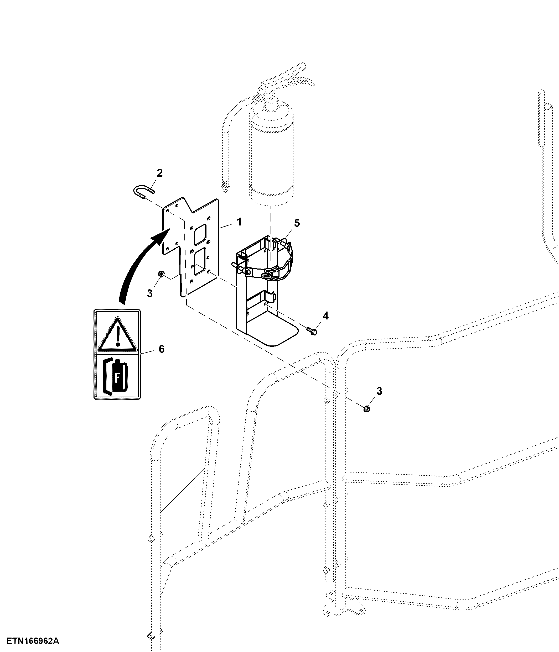 Fire Extinguisher Bracket (For Russia, Ukraine and South Africa)