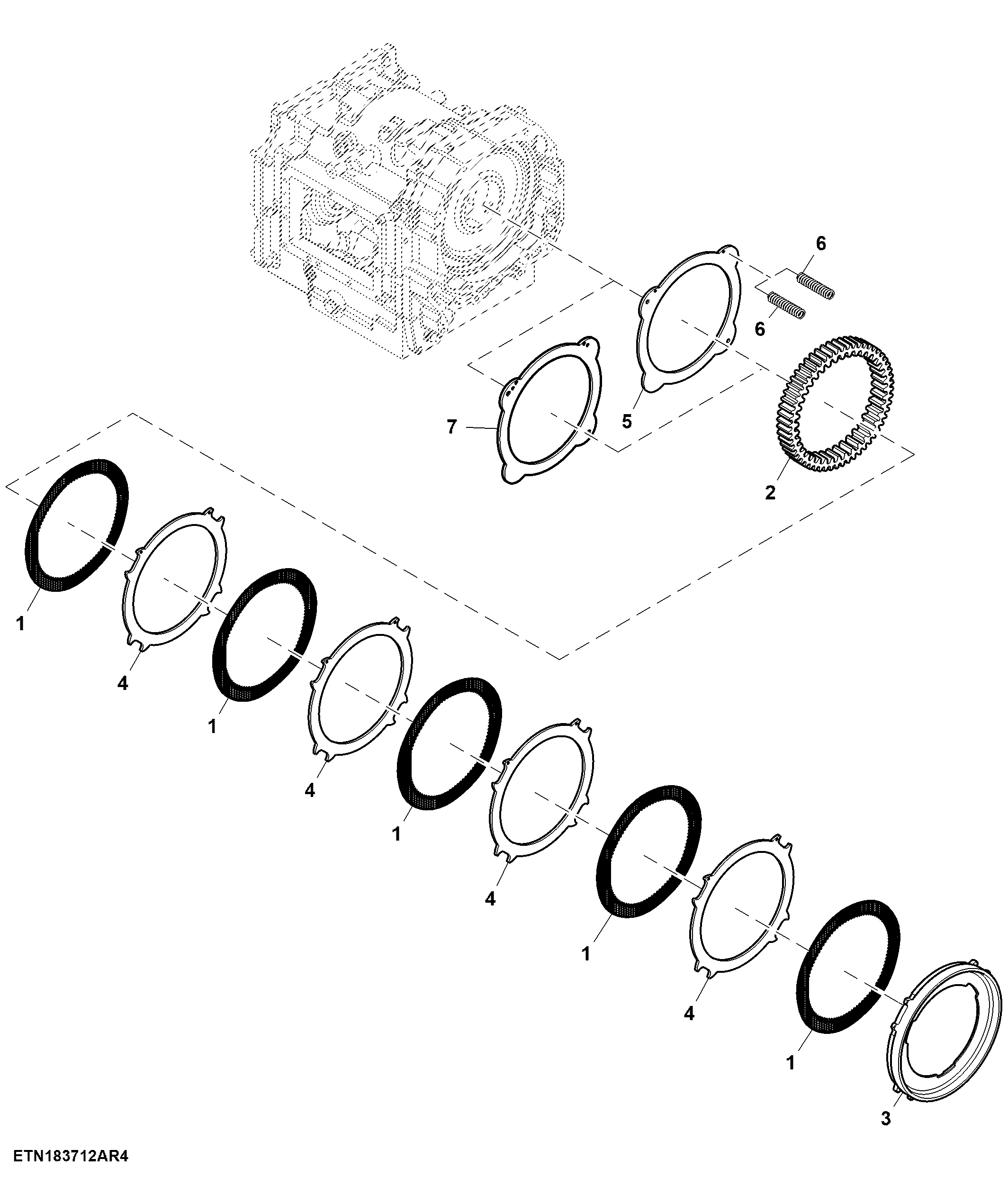 Brake Disk, AutoQuad™ or CommandQuad™ (010000 - )
