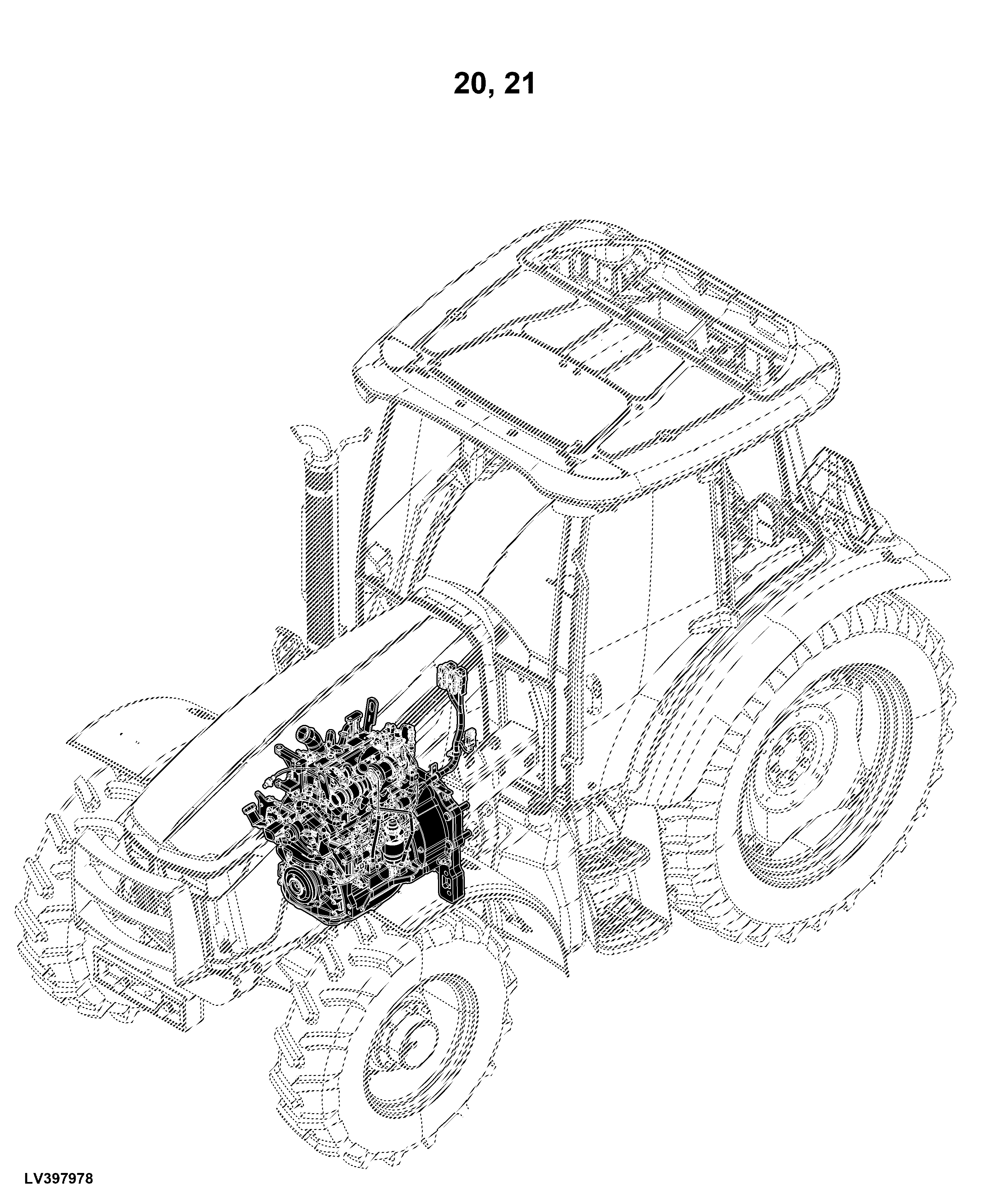 5075M Tractor, OOS (1LV5075MHJ100001- ), Cab (1LV5075MHJ400001- )(North America Edition)
