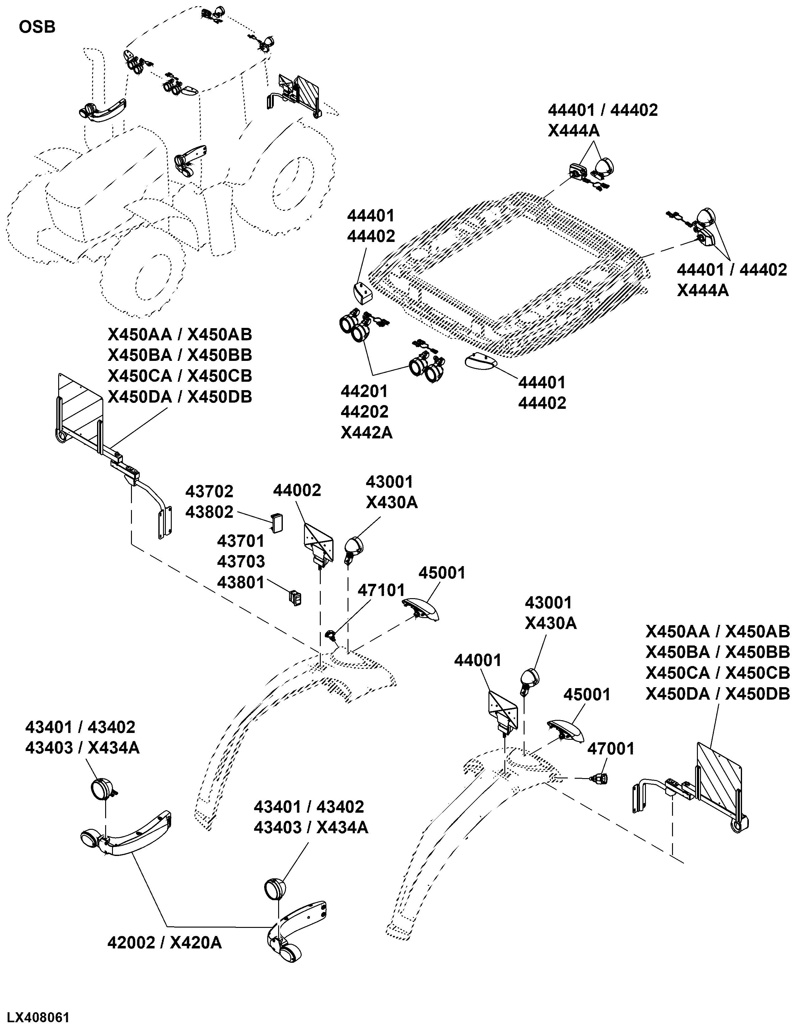 OSB Lighting / Rear Fenders / Upholstery / Floor Mat