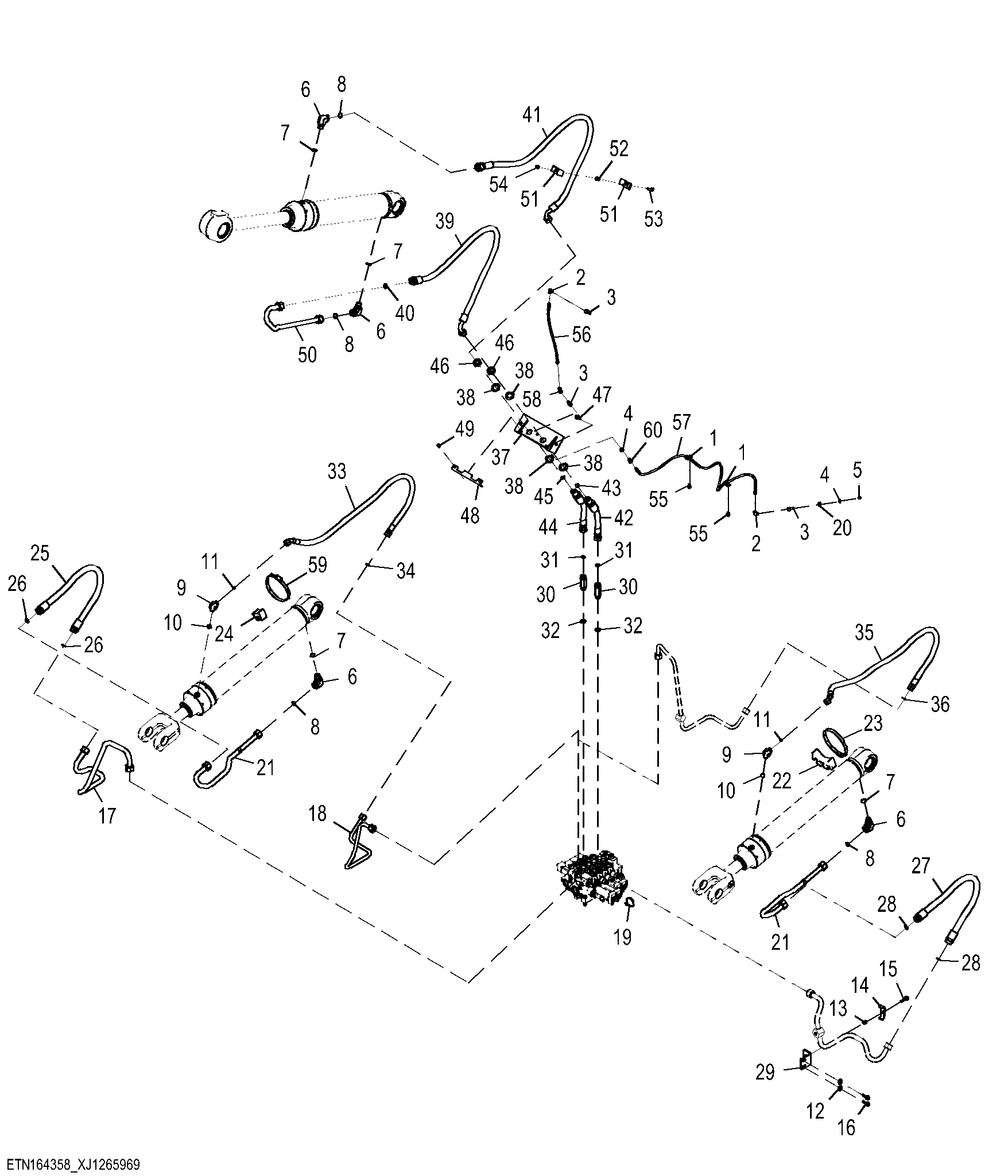 Two Function Hydraulic Lines, High Lift Plus Z-Bar (1 of 2)