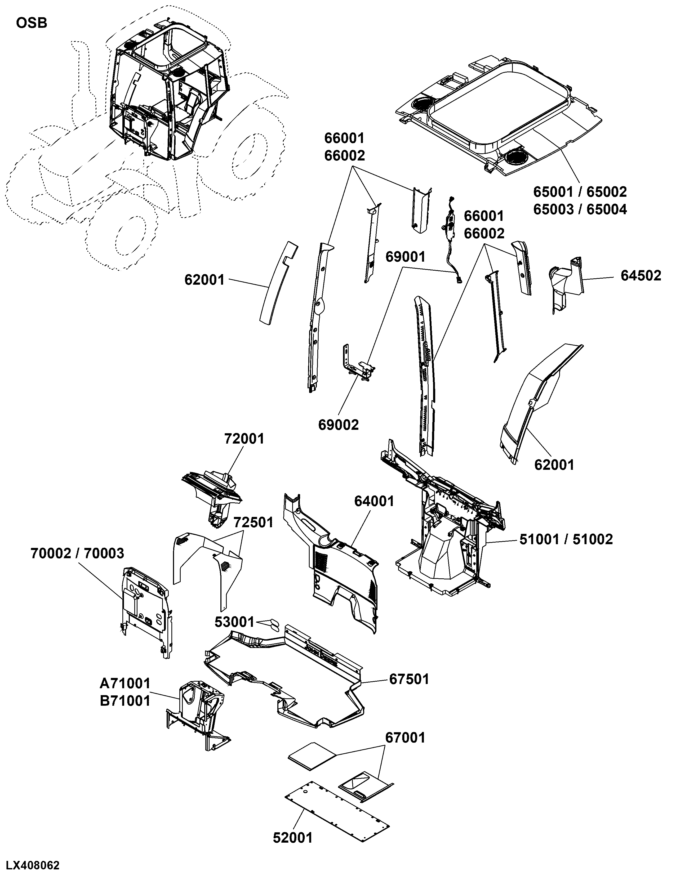 OSB Lighting / Rear Fenders / Upholstery / Floor Mat