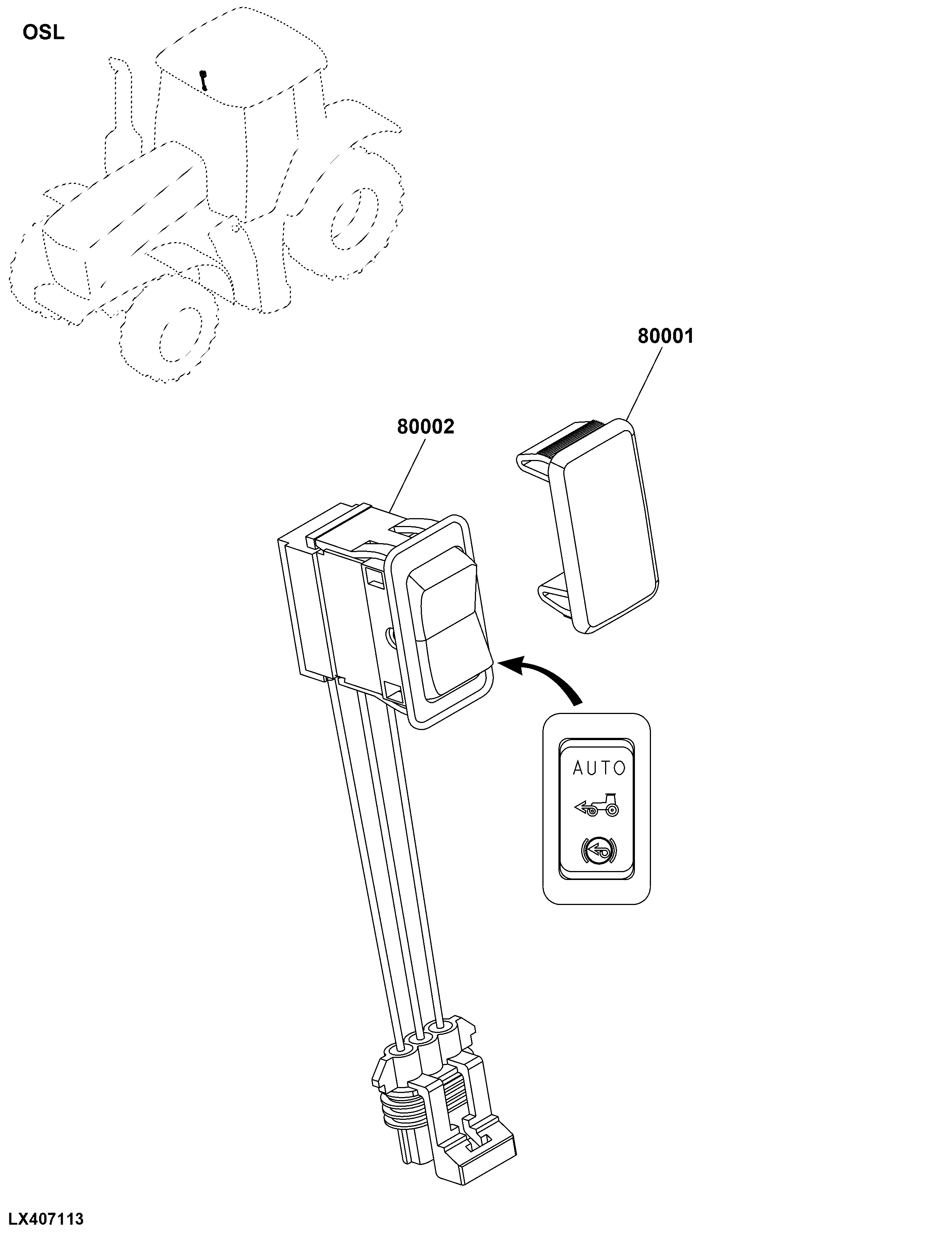 OSL Mechanical Front Wheel Drive Controls
