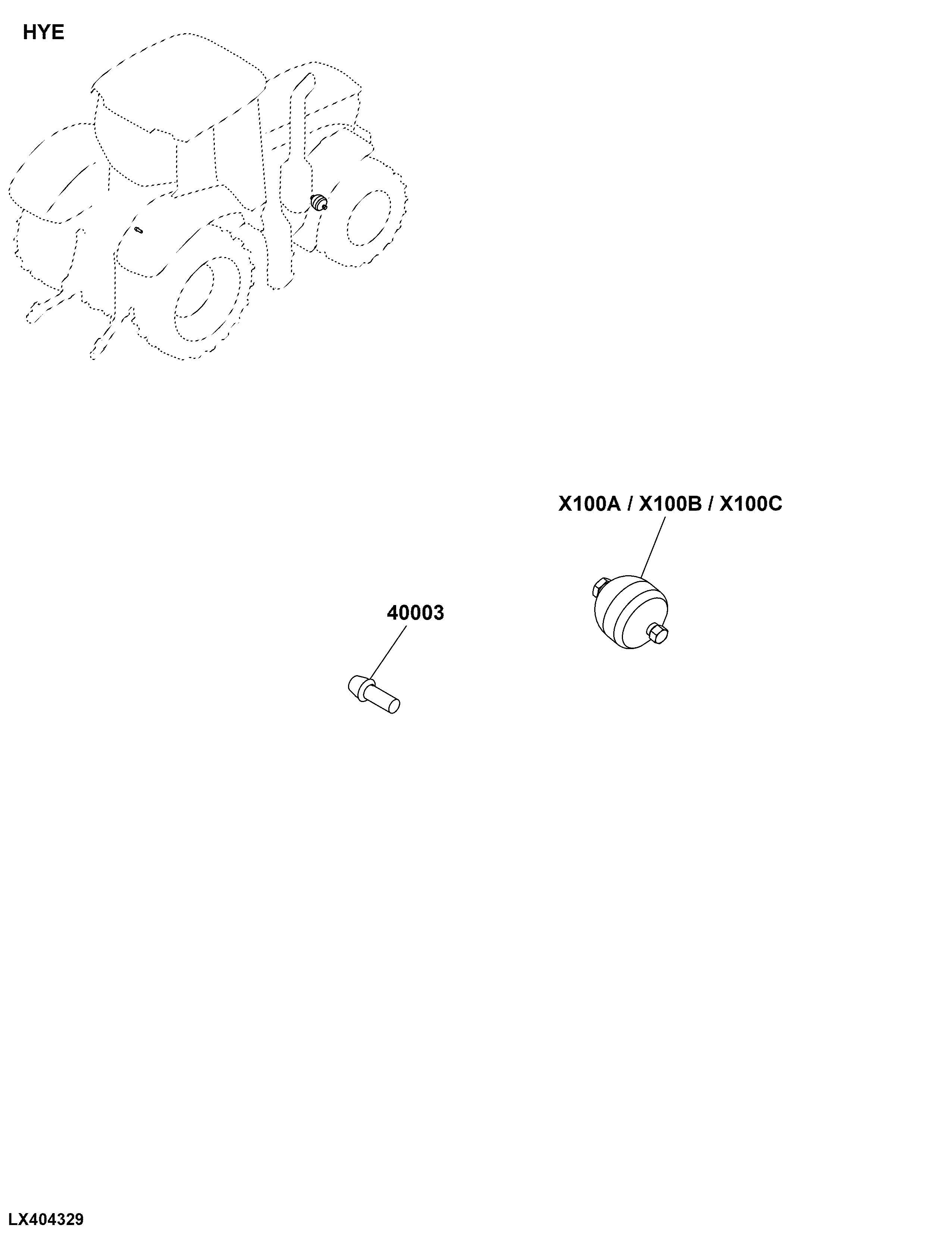 HYE Front Axle Suspension, Hydraulic Components