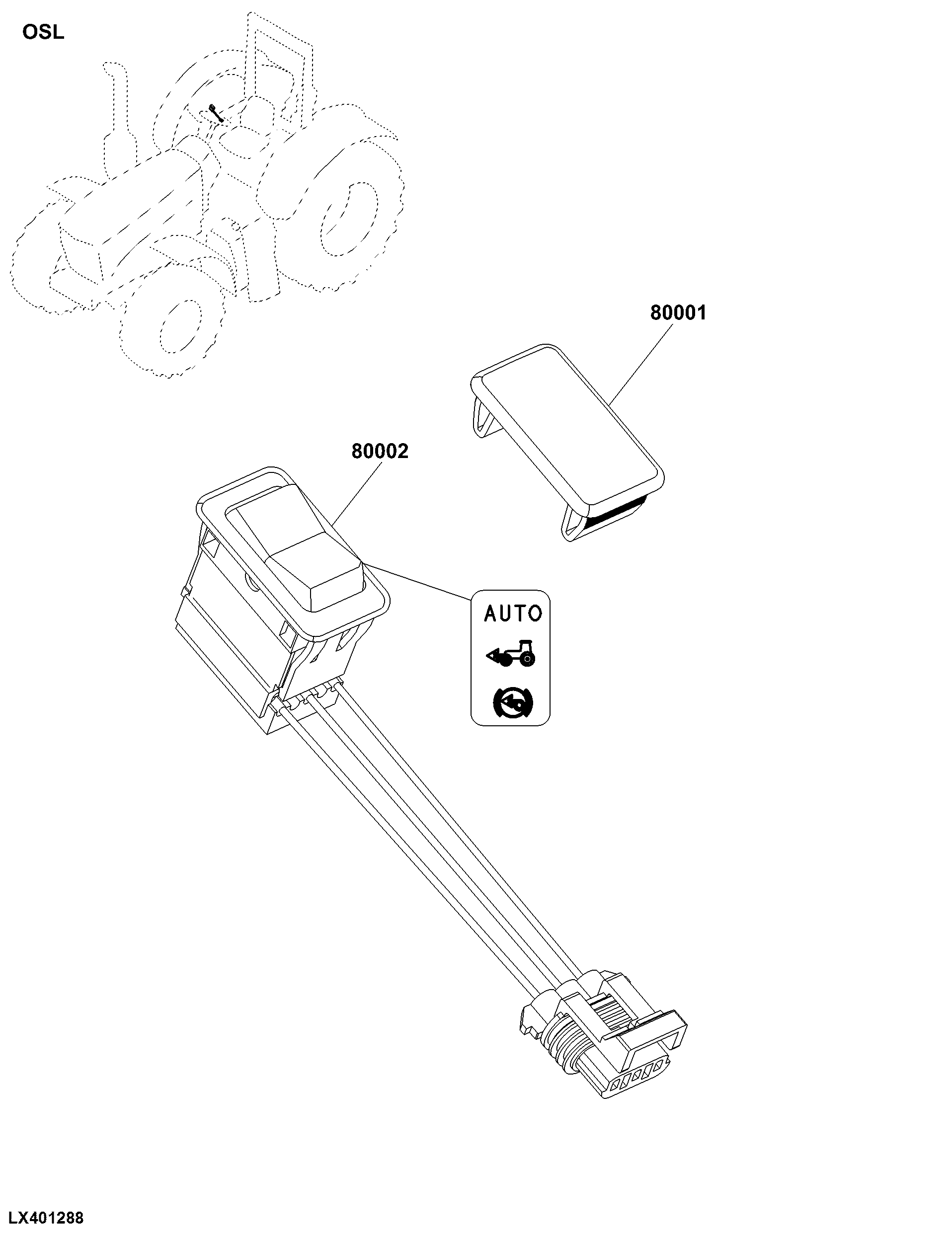 OSL Mechanical Front Wheel Drive Controls