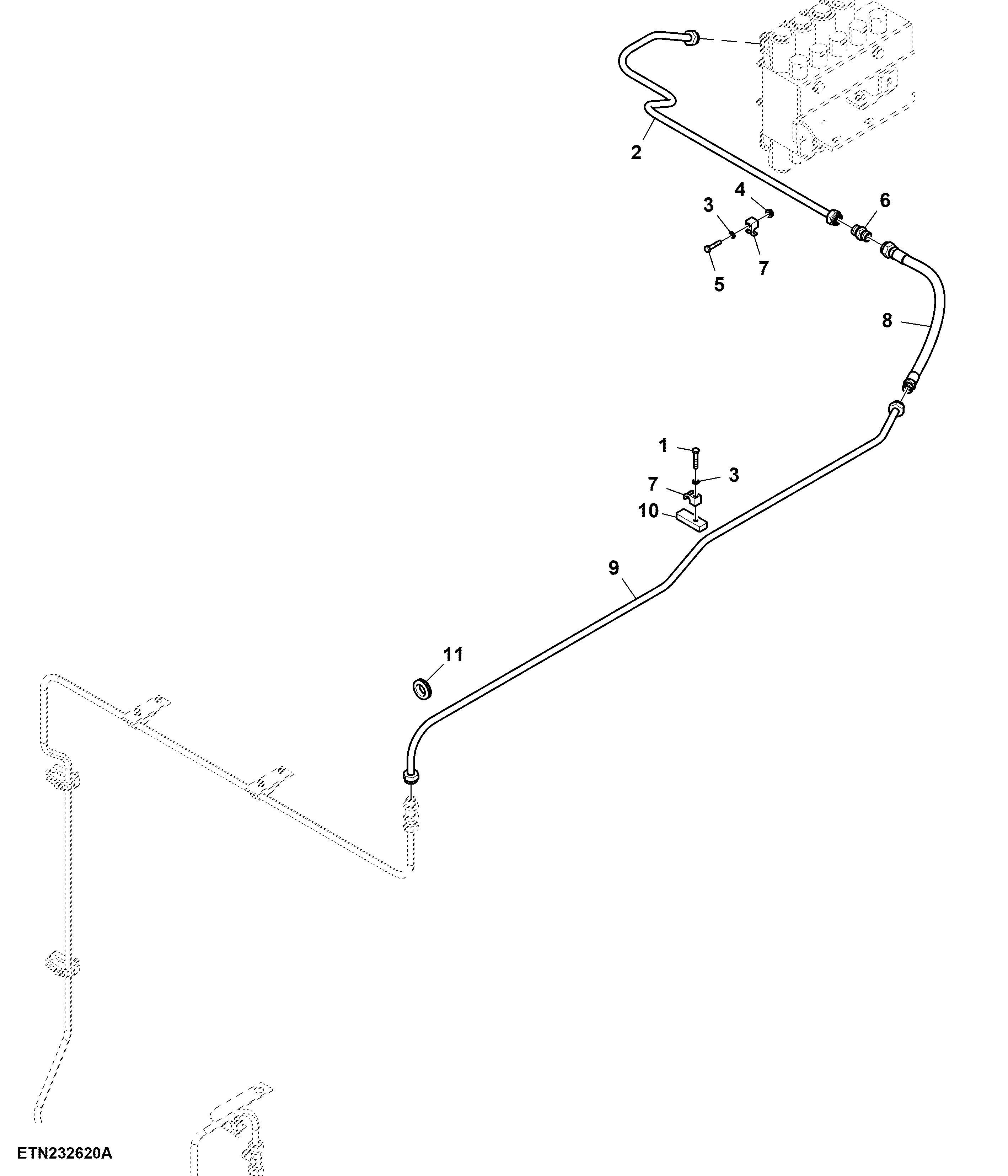 Hydraulic Line, Platform Lift Cylinder, Hydro Drive