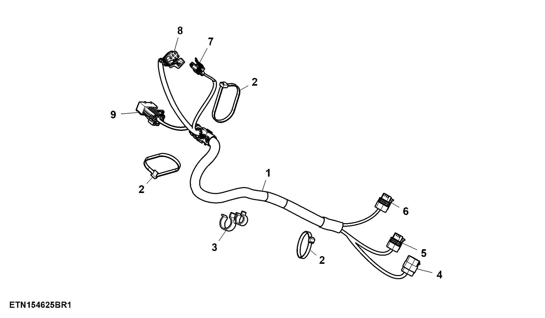 Wiring Harness, Adapter, Electrical Midstack SCV