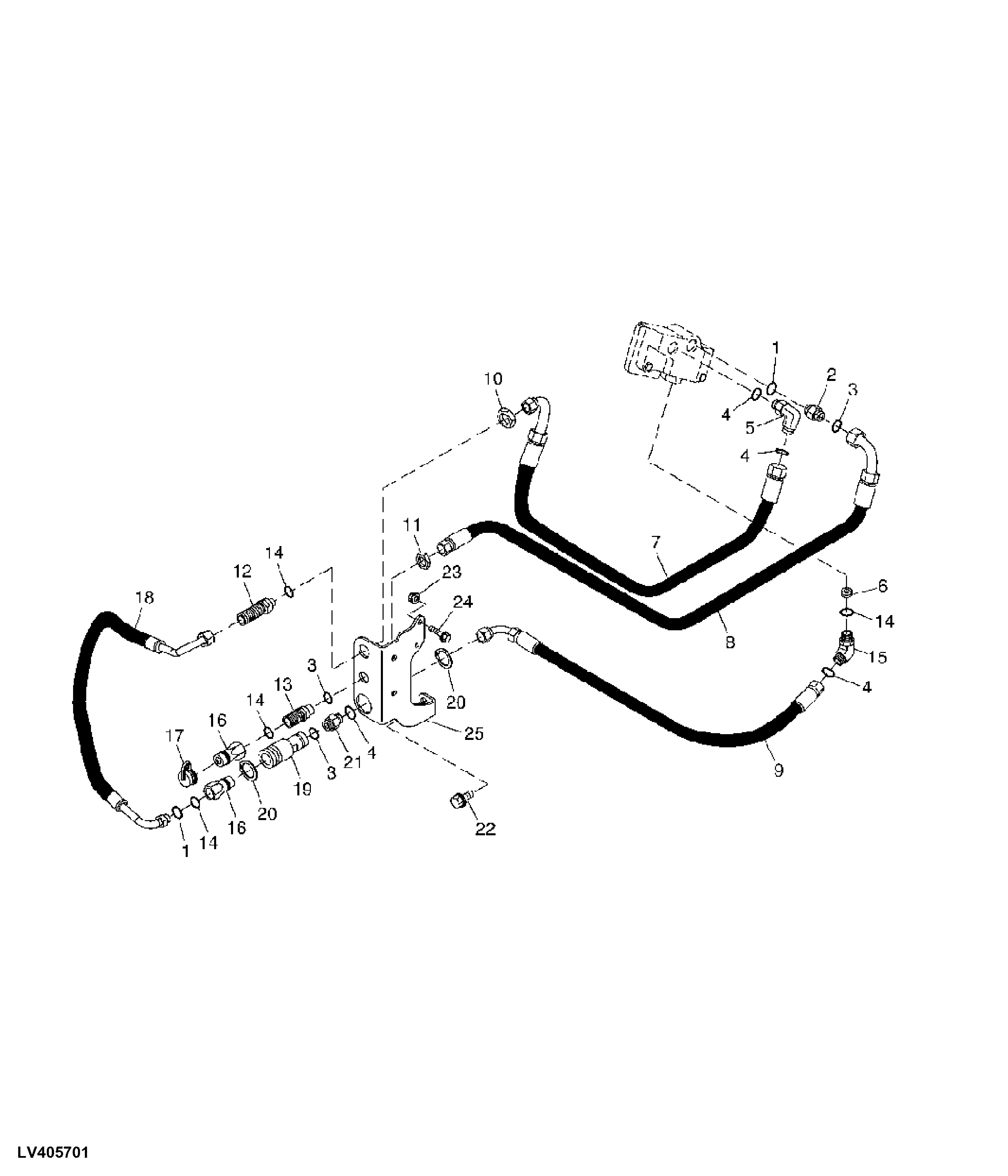 Power Beyond Quick Couplers and Hoses , W/ Rear SCV