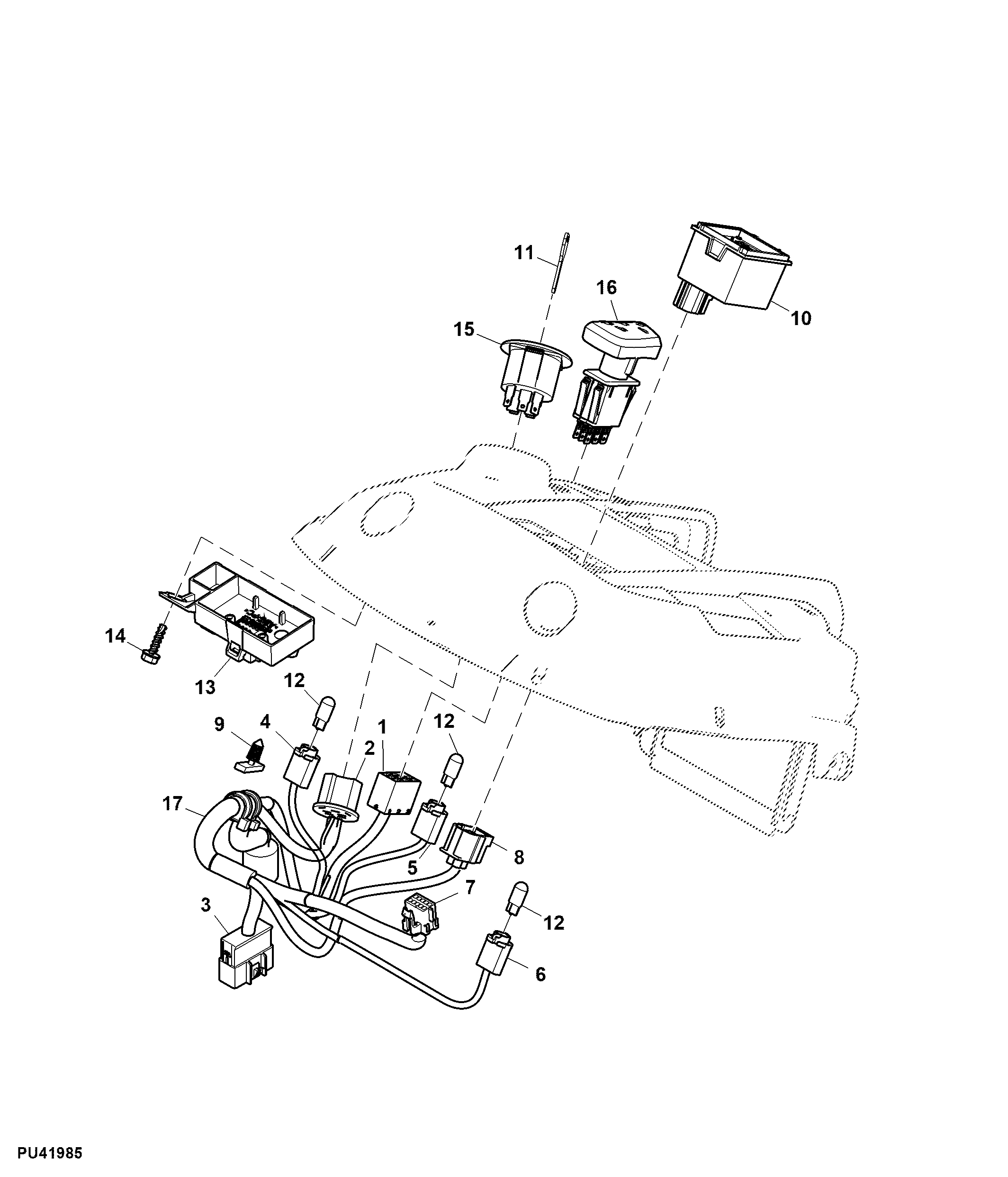 Wiring Harness, Instrument Panel ( - 110000)