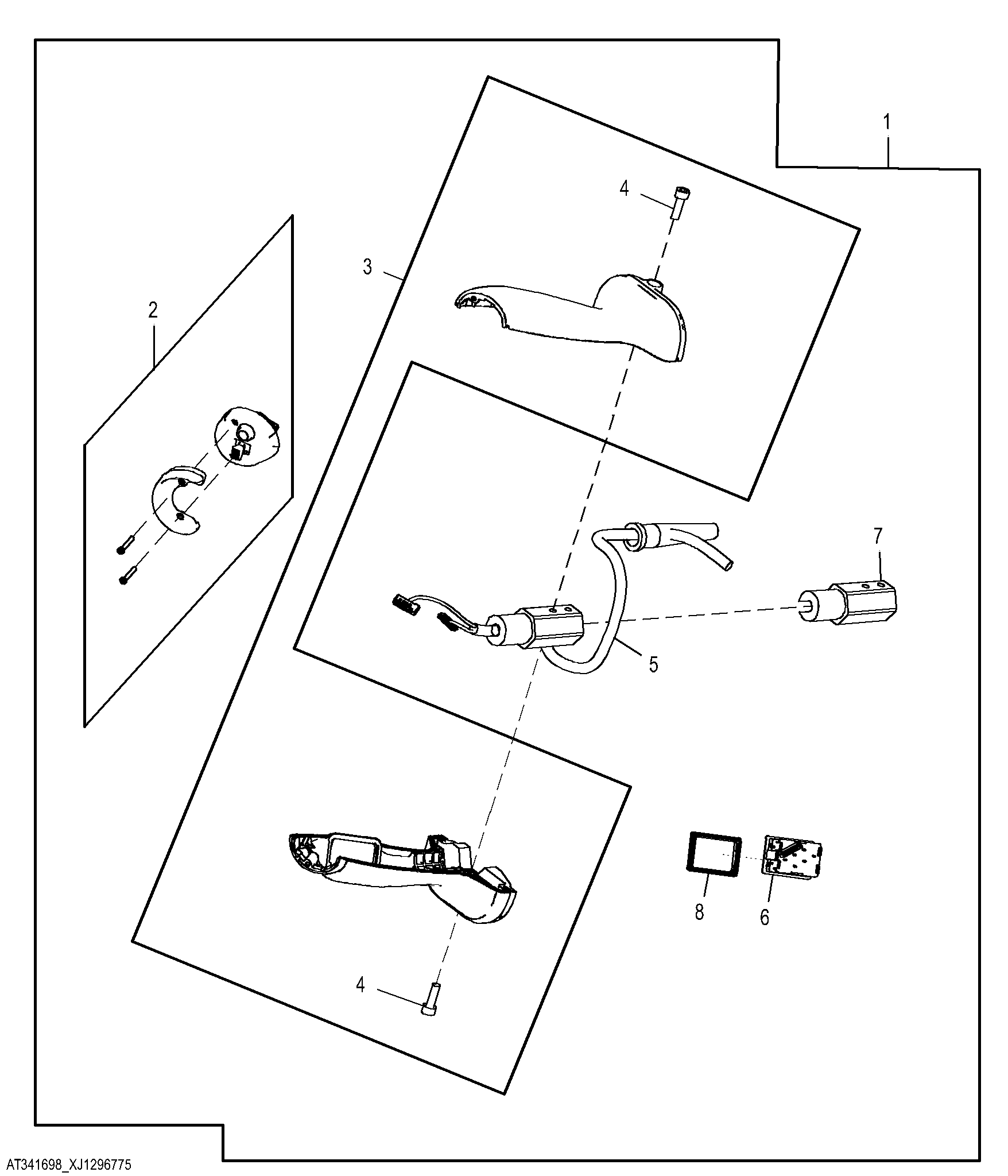 Joystick Right Hand Grip with Auxiliary Controls