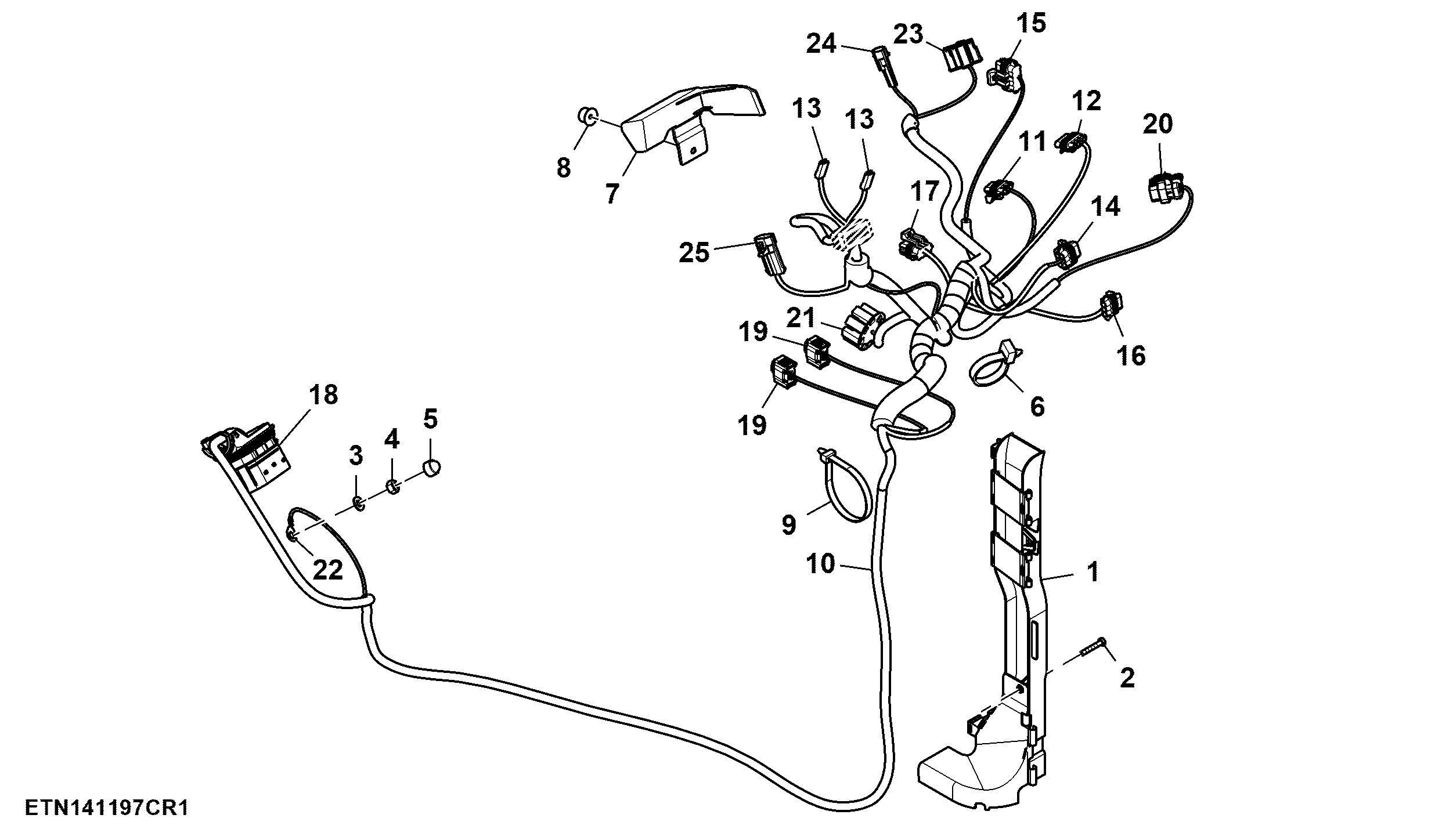 Wiring Harness, Front Support, CommandQuad™