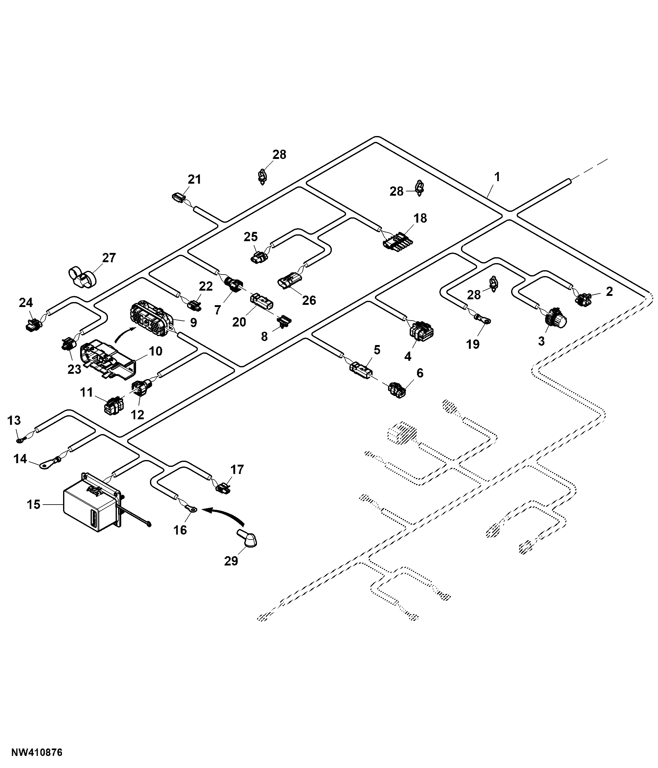 Chassis Wiring Harness, Tier 3, Dry Box (3 of 4)