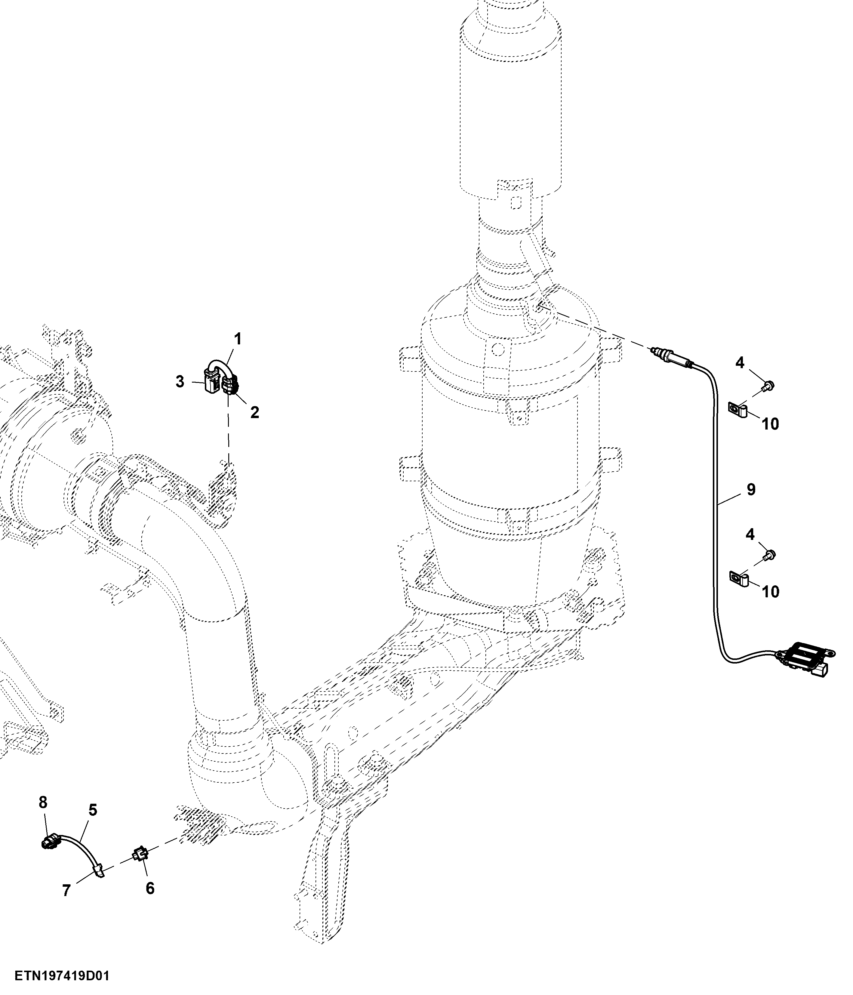 Wiring Harness, SCR/ DEF, 6.8 L, FT4/ Stage 5 Engine
