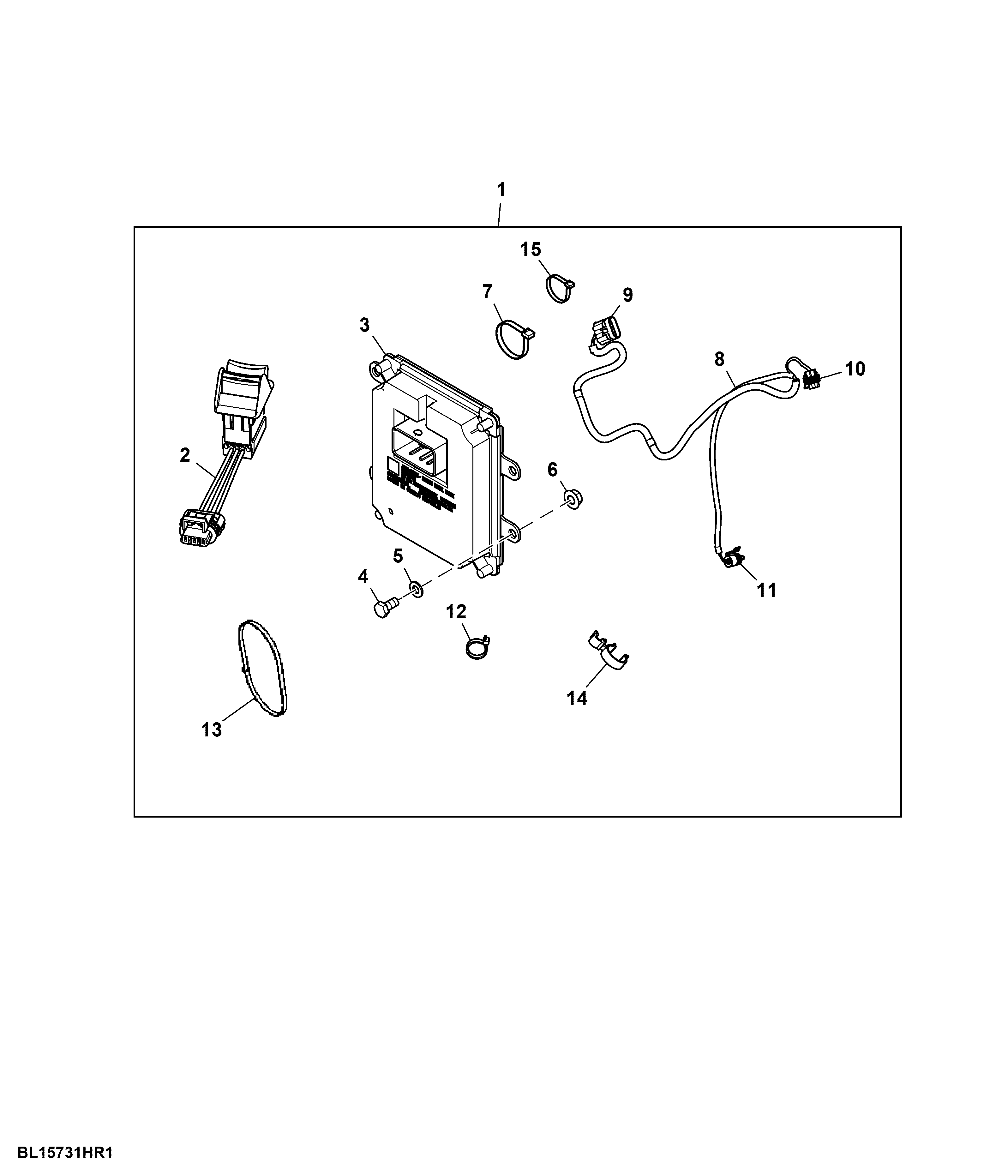 Control Unit / Wiring Harness, Front Loader / E-SCV ,Attachment