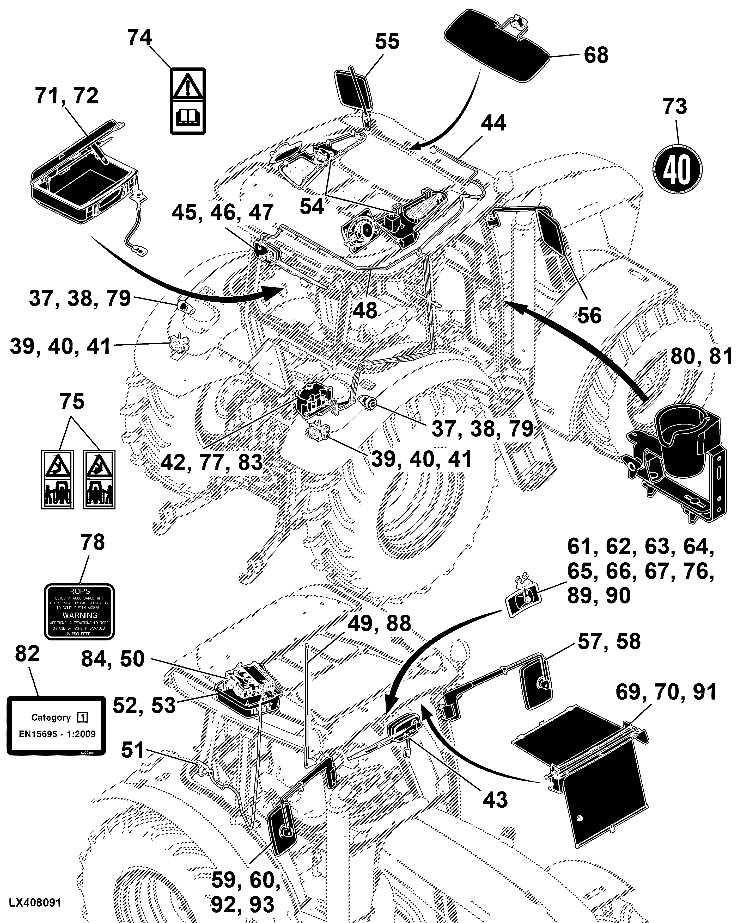 93 Operator's Station, Controls and Accessories