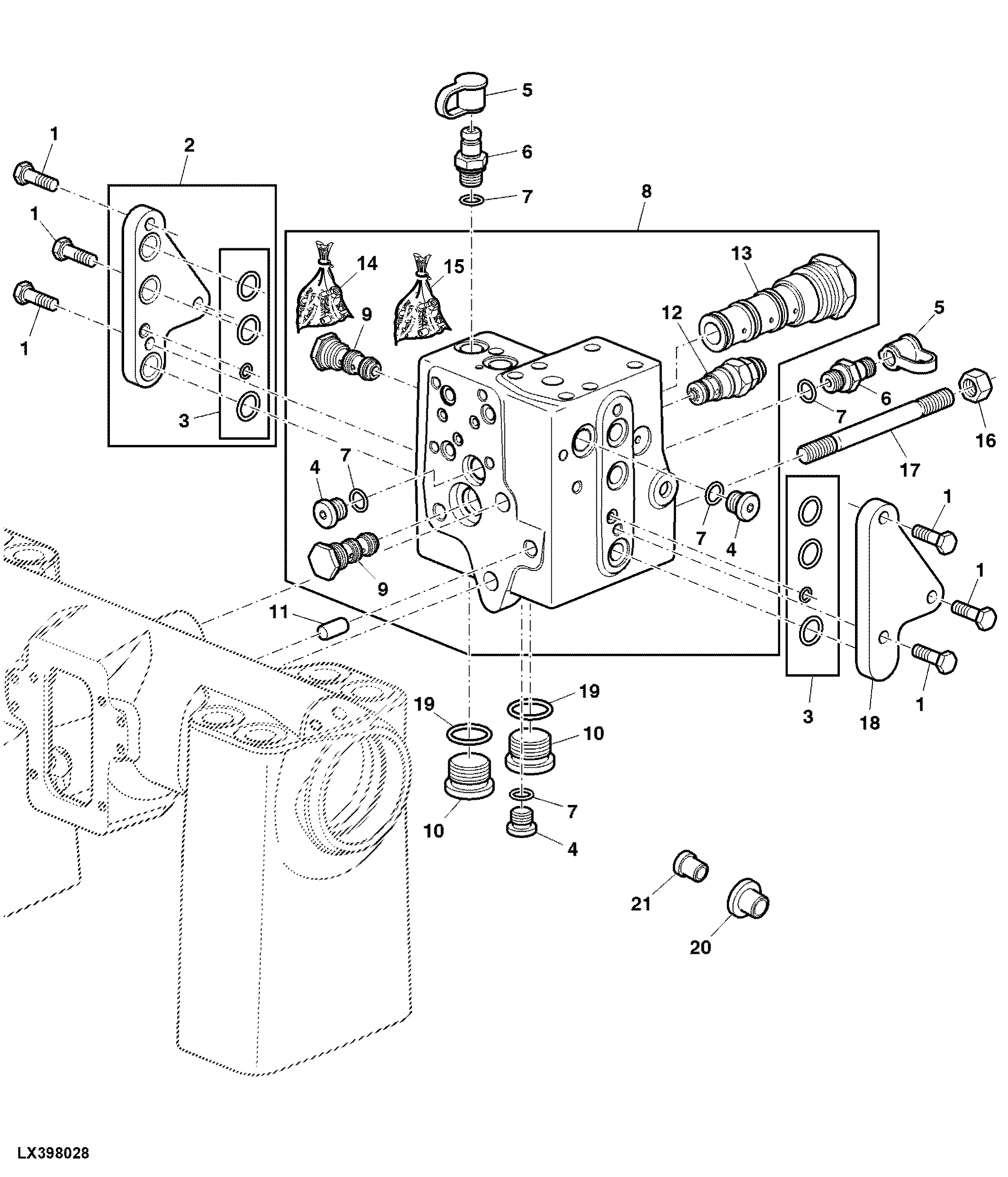 Control Block Priority 3 (Hydraulic Pump 28/45 Cm3)