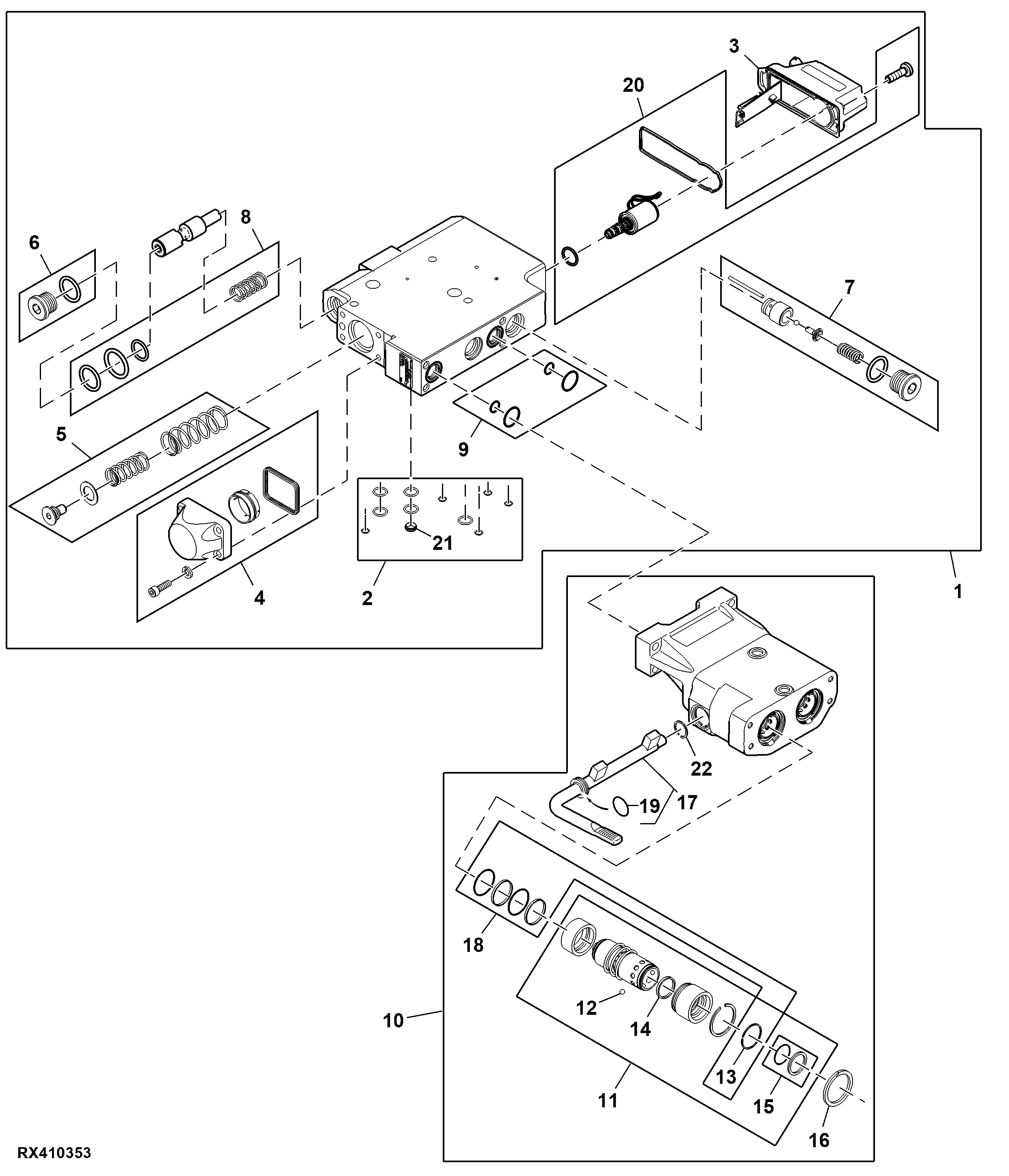 Selective Control Valve and Breakaway Coupler, 1/2”, 140 LPM