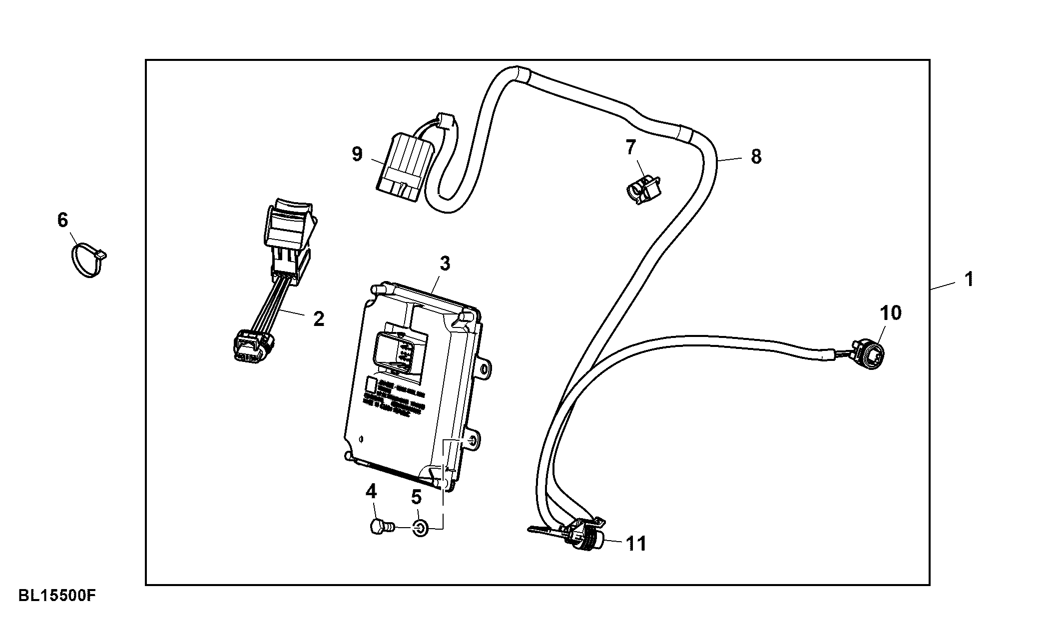 Electronic Support, Front PTO, W/ Electronic Control Unit, Attachment