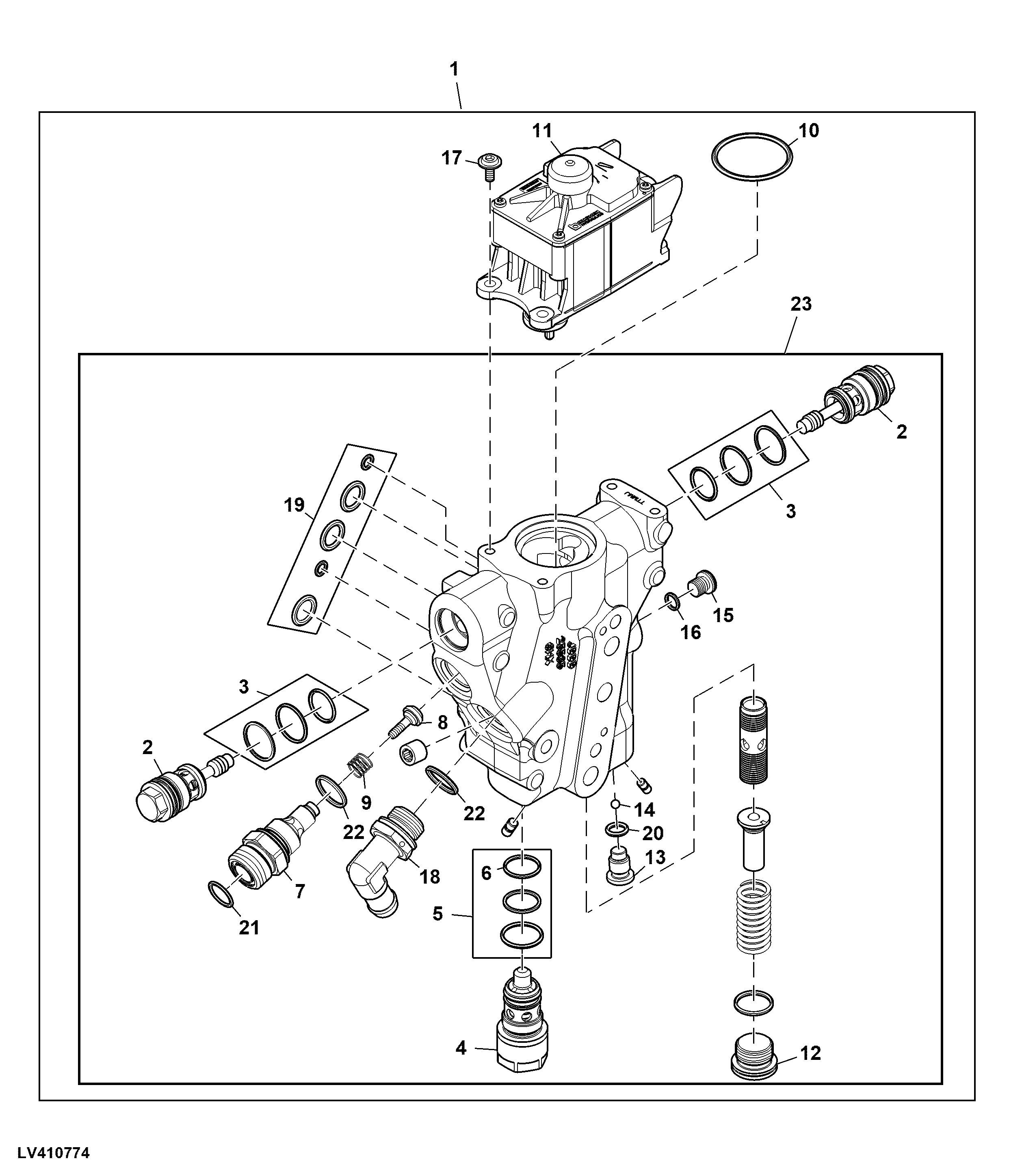 Control Valve, Hitch Valve W/ Stepper Motor (2/4)