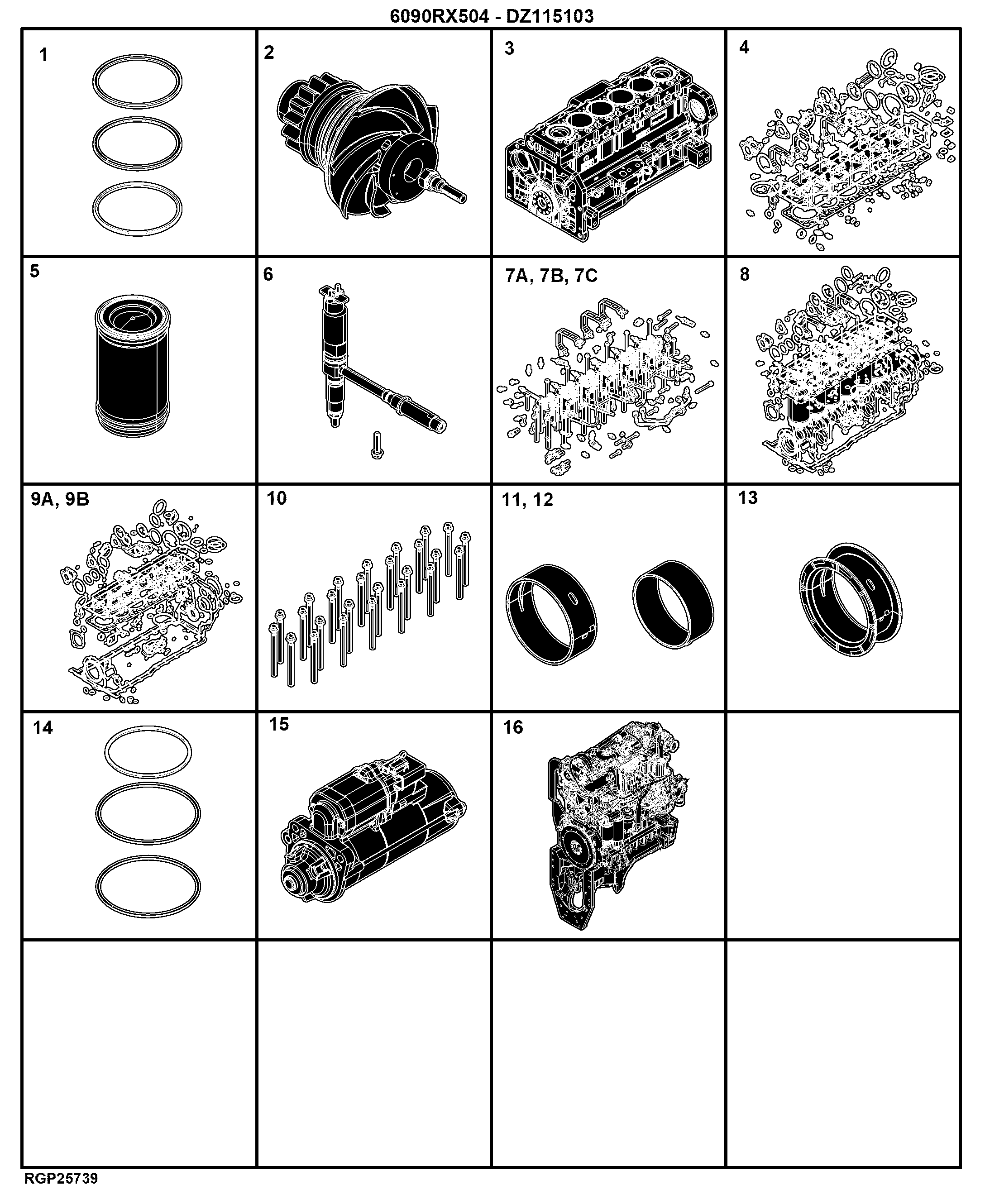 E8 Engine 6090RX504-DZ115103-ETN220171