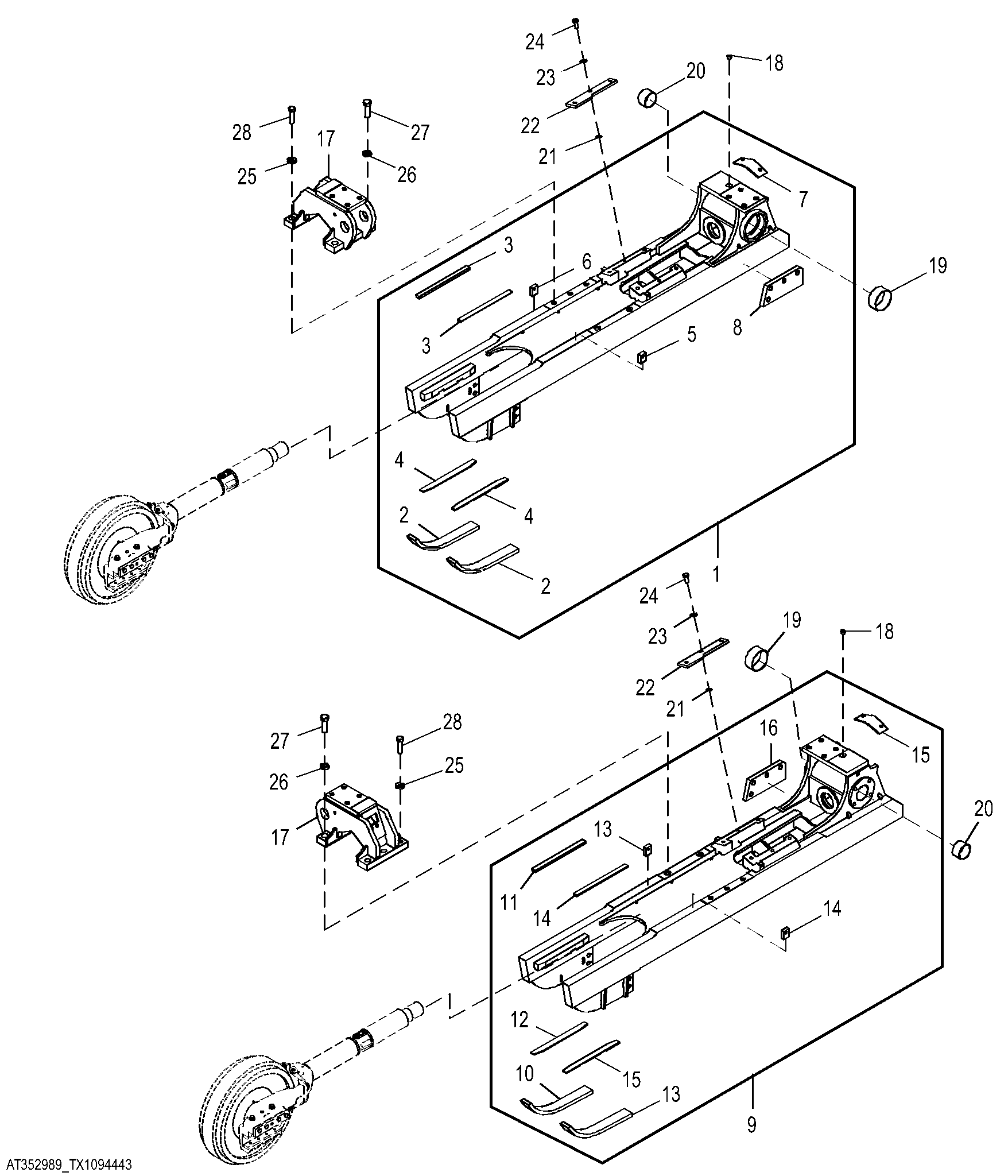 Track Frame Maximum Life Undercarriage (XLT)