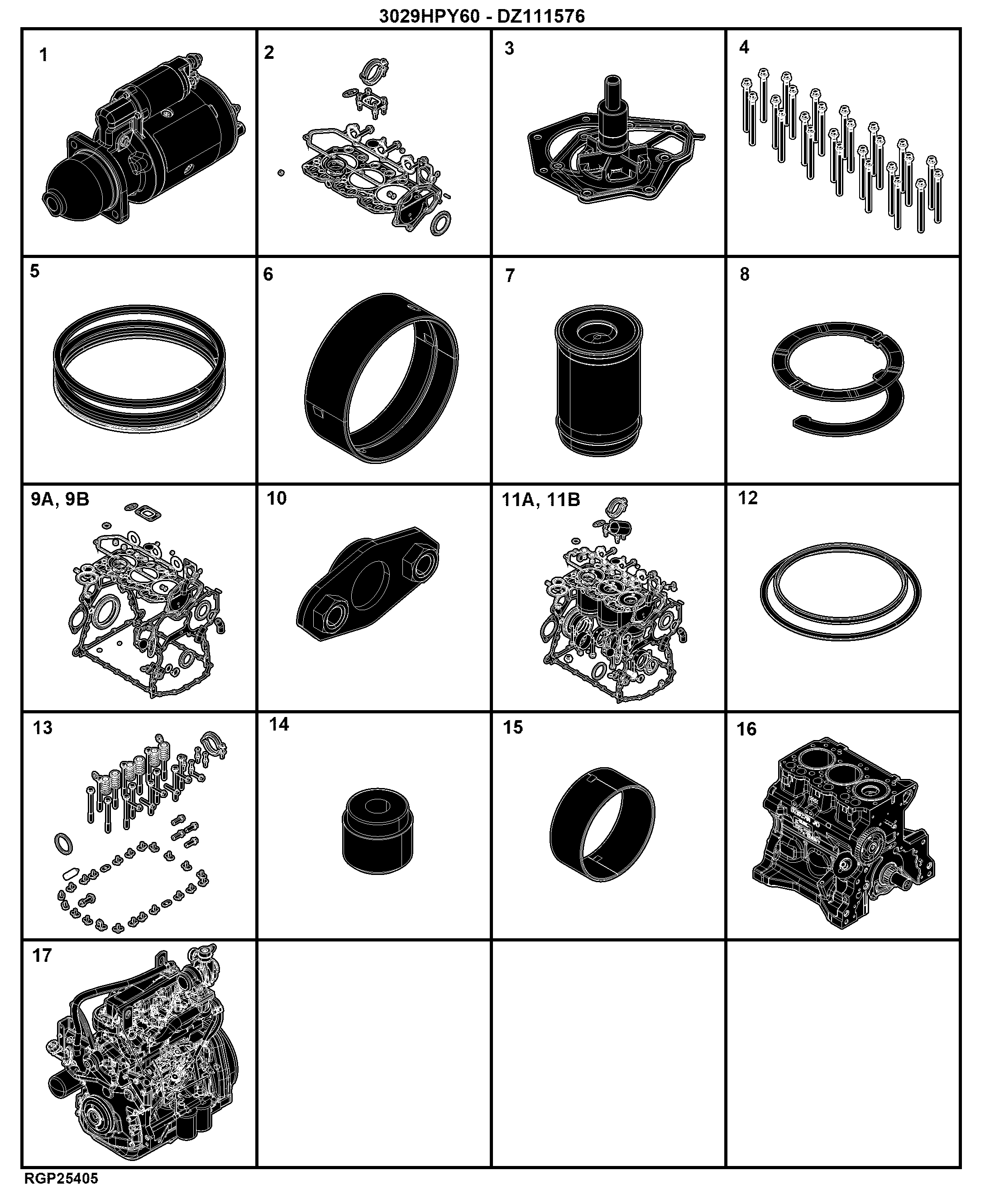 E1 Engine 3029HPY60-DZ111576-ETN186094-PY12274