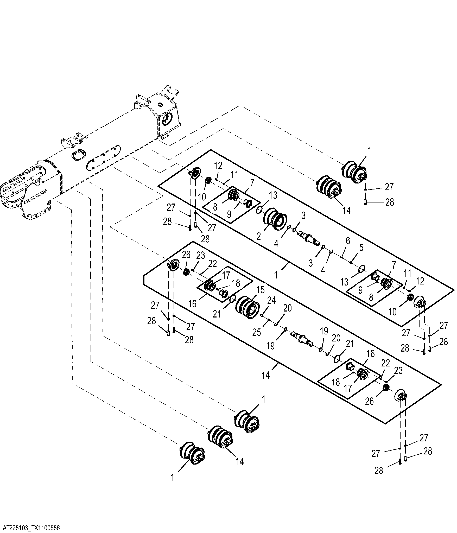 Track Roller for Standard Outside Dozer (OSD)