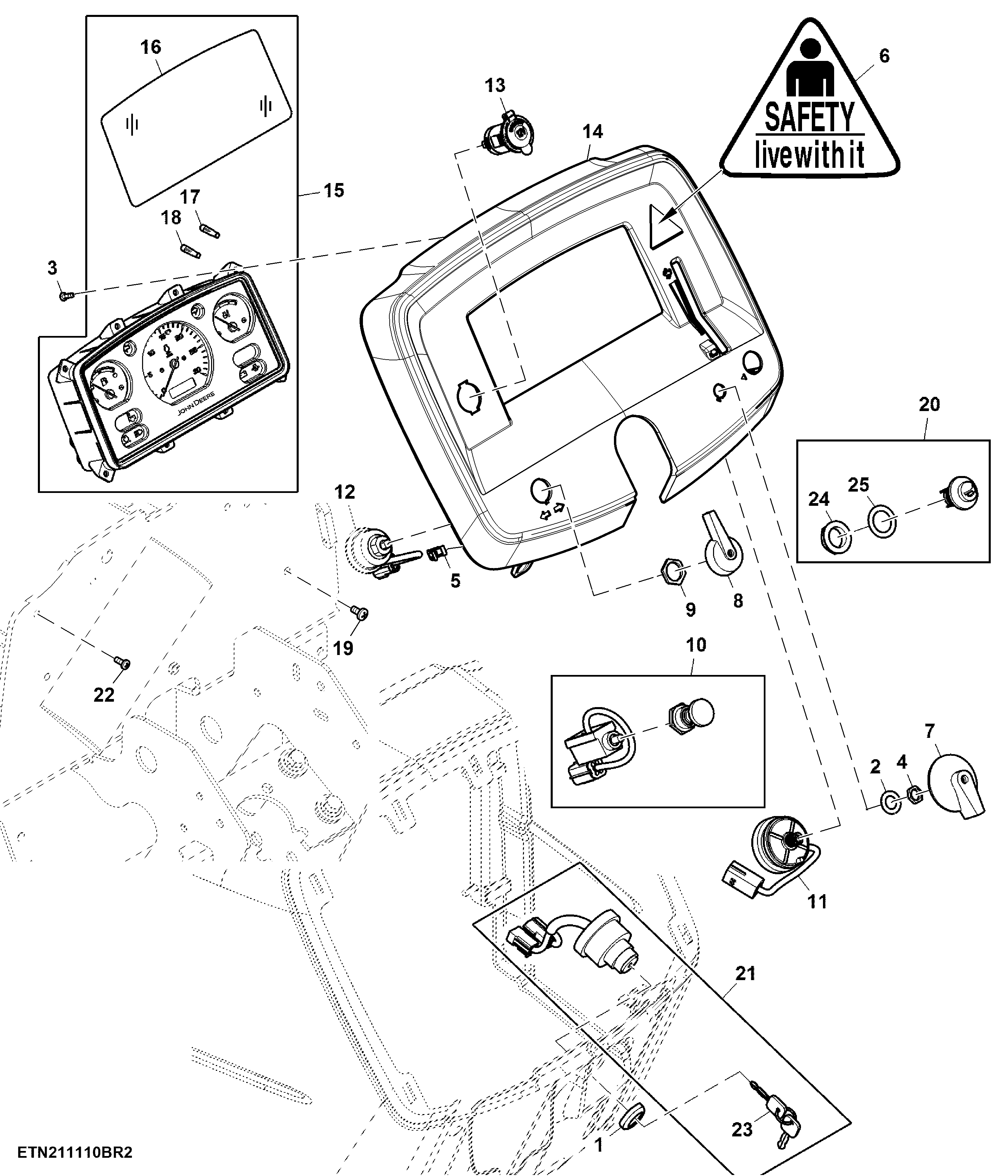 Instrument Cluster, Ultra Low Sulfur Diesel (Export)