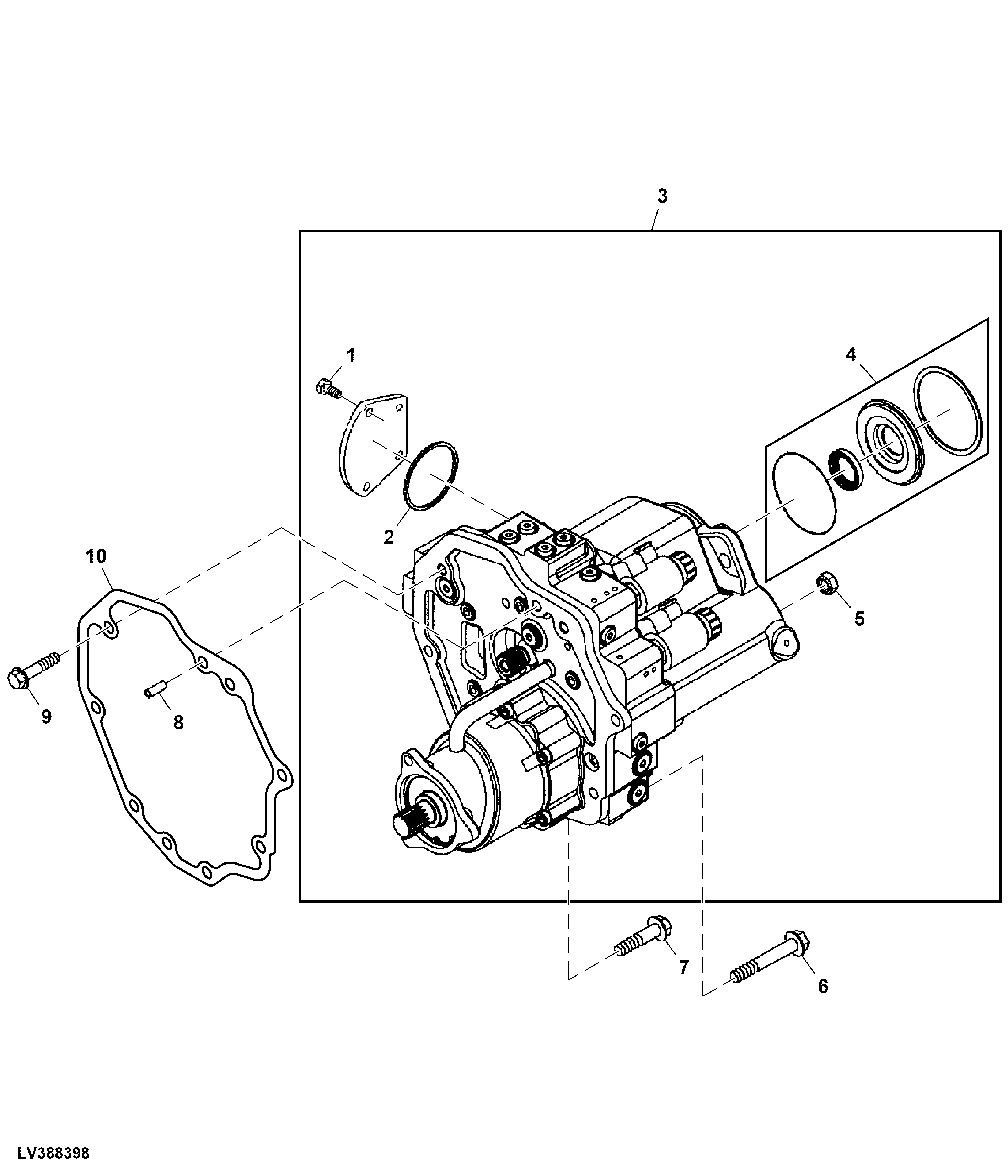Hydrostatic Transmission Pump (410156 - ), (110001 - )