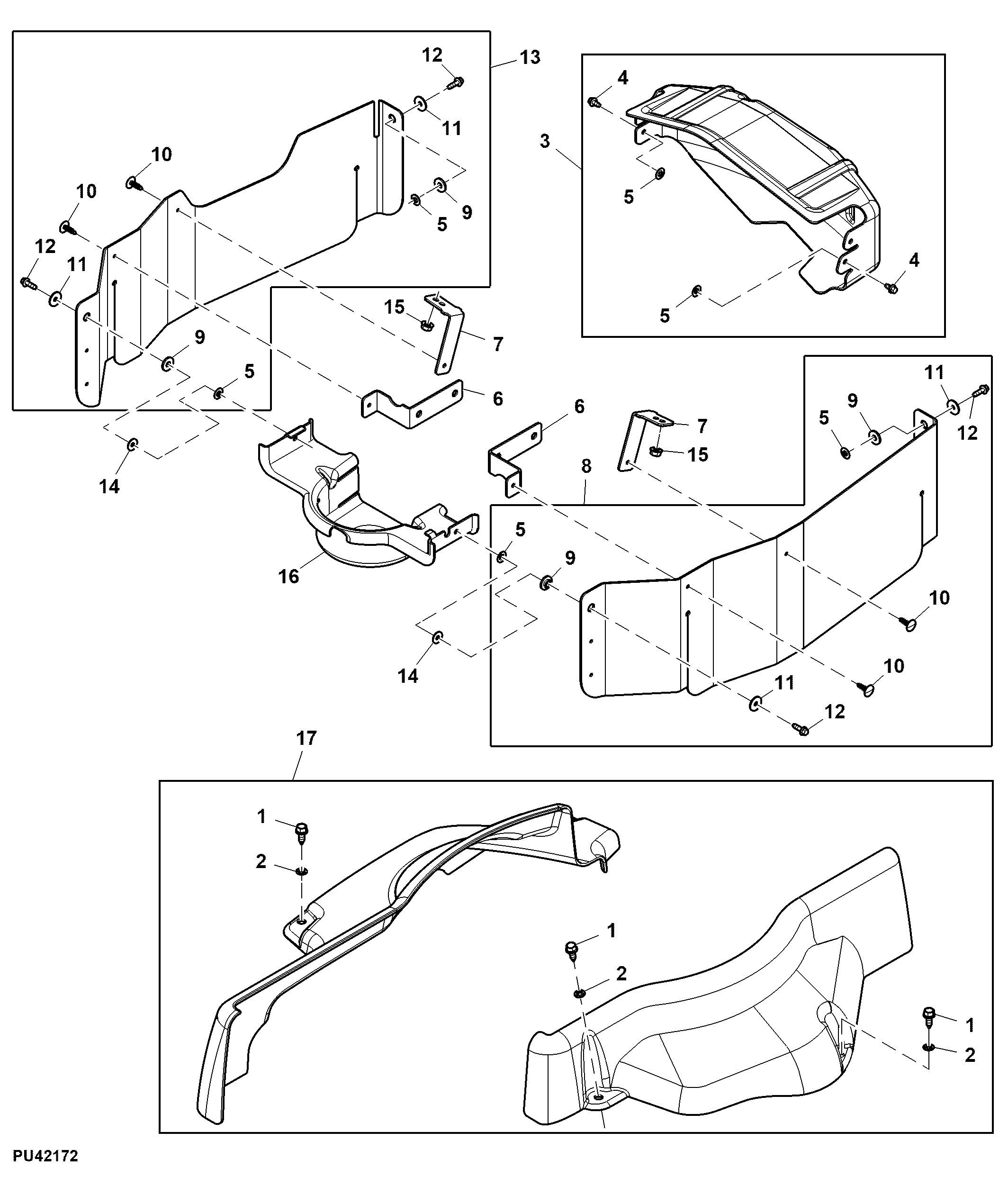 Shield Kit, 42C inch, (Not for Canada and USA)