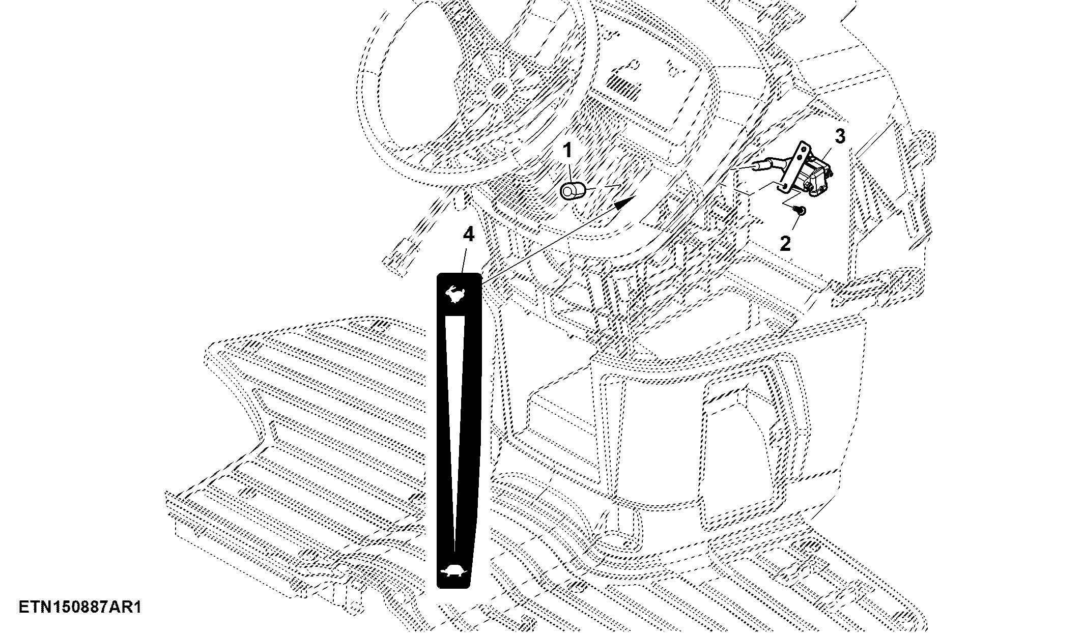 Hand Throttle, OOS, Hydrostatic Transmission