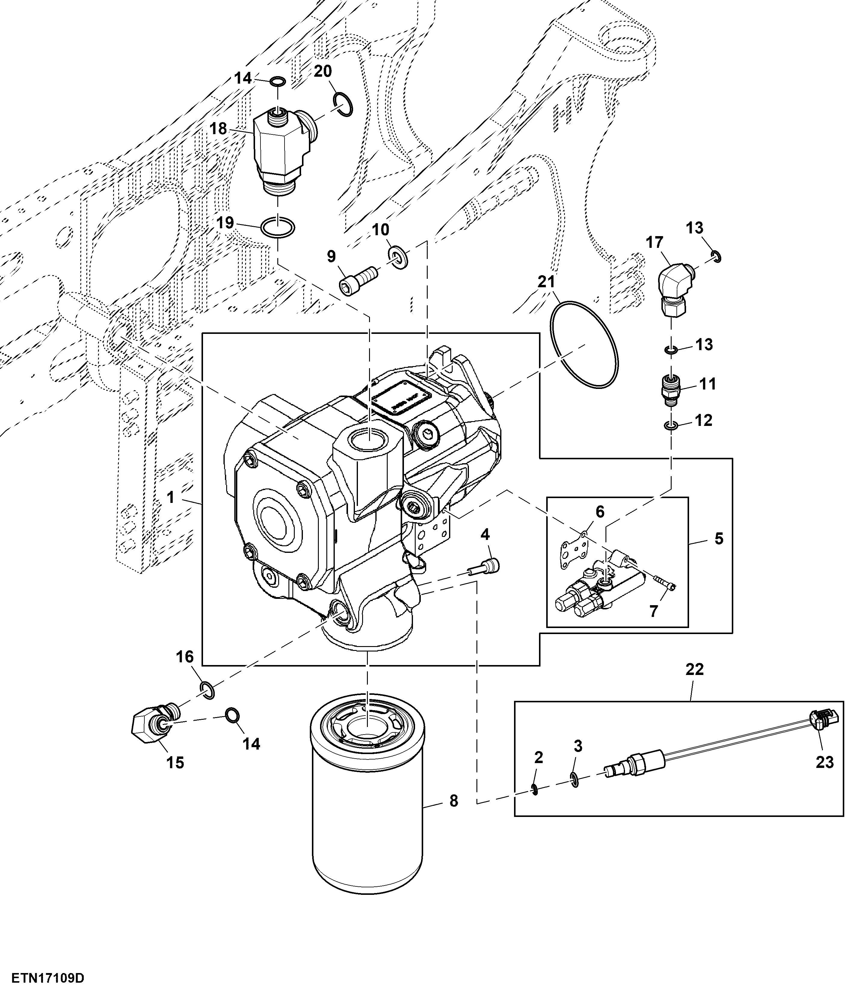 Hydraulic Pump, 63 Cubic Centimeters, W/O TLS™