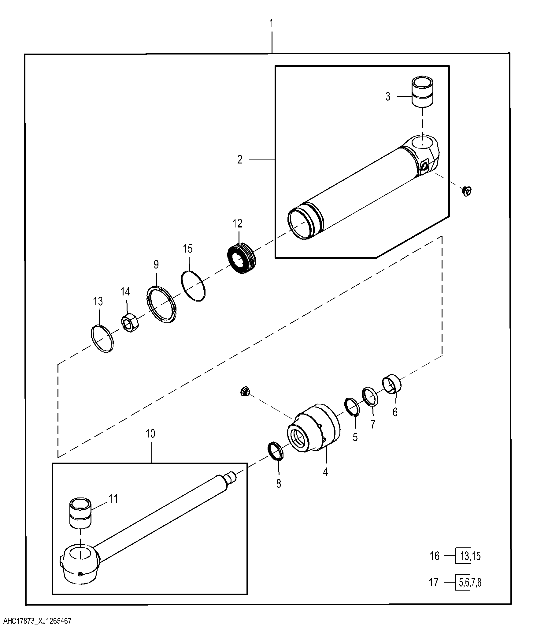 Bucket Cylinder Components, Standard Z- Bar