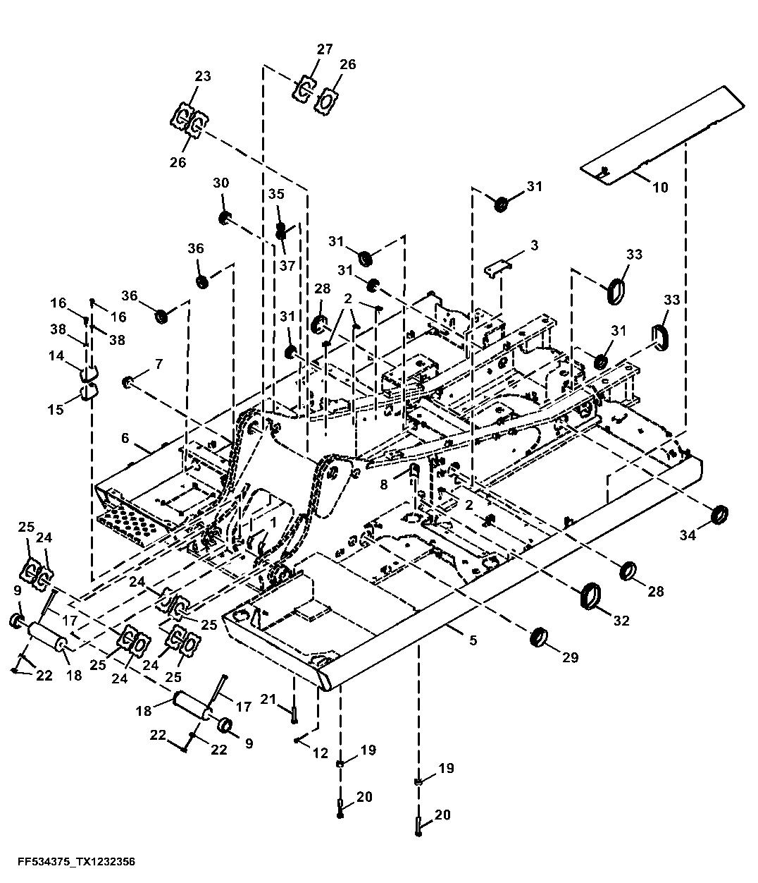 Main Frame (Engine 6068HT12-DZ104552) (524723 - 526133)