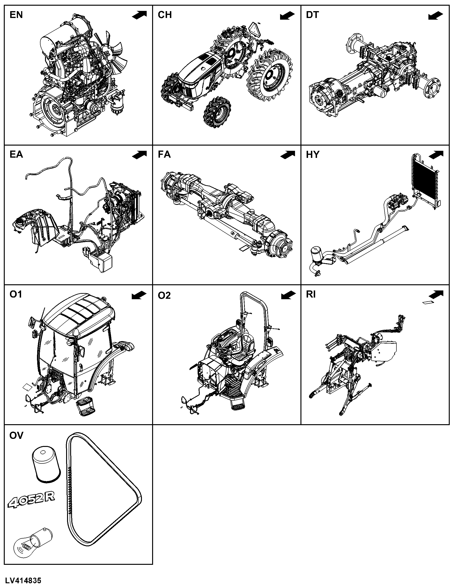 4052R Tractor (PIN: 1LV4052R**L*00001- )(Worldwide Edition)
