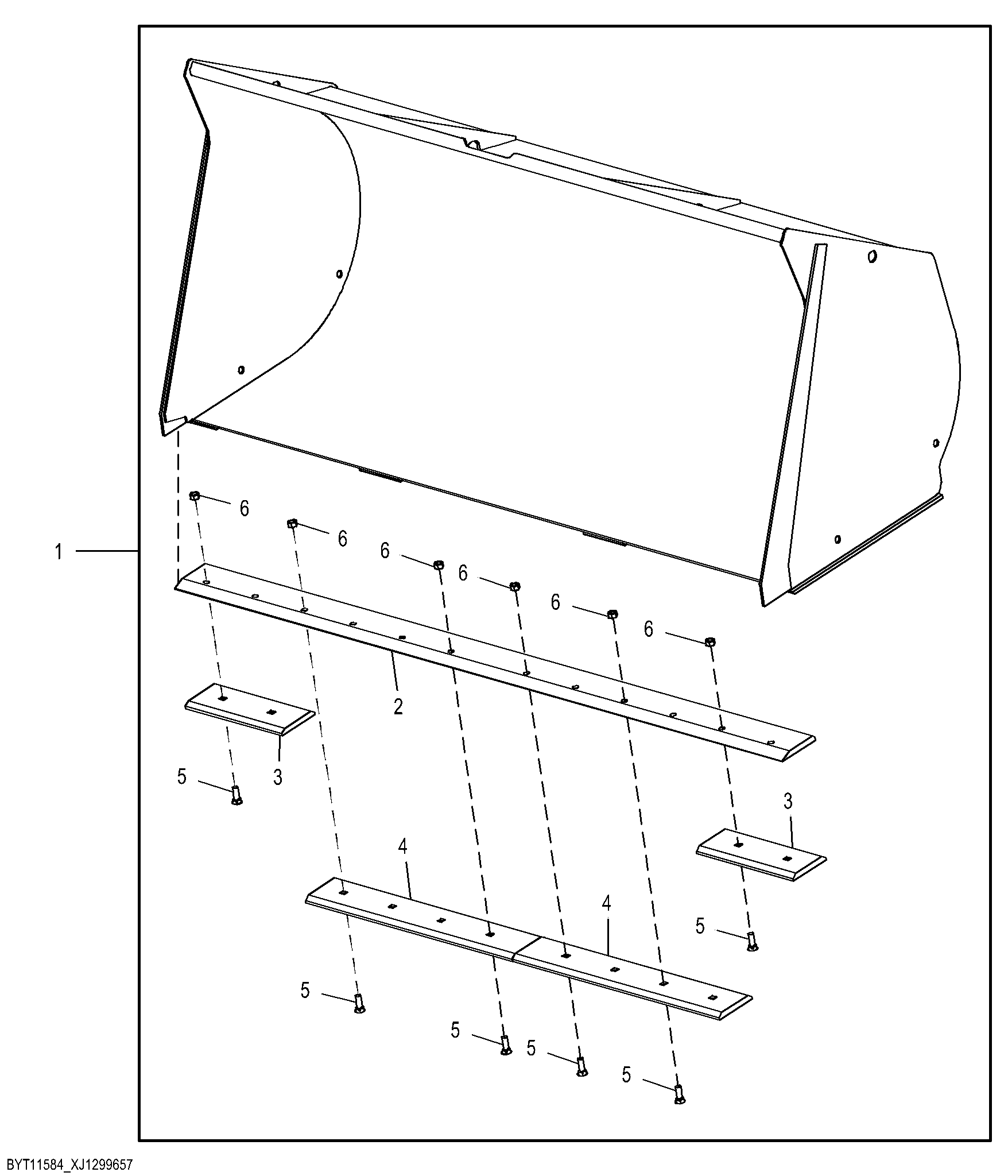Quick Coupler Loader Bucket Kit, 2.0 m³ (2.6 yd³)