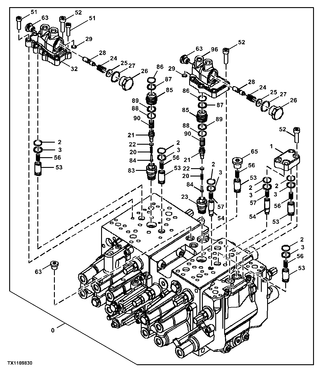 Control Valve End Caps, Left, Two Piece Boom