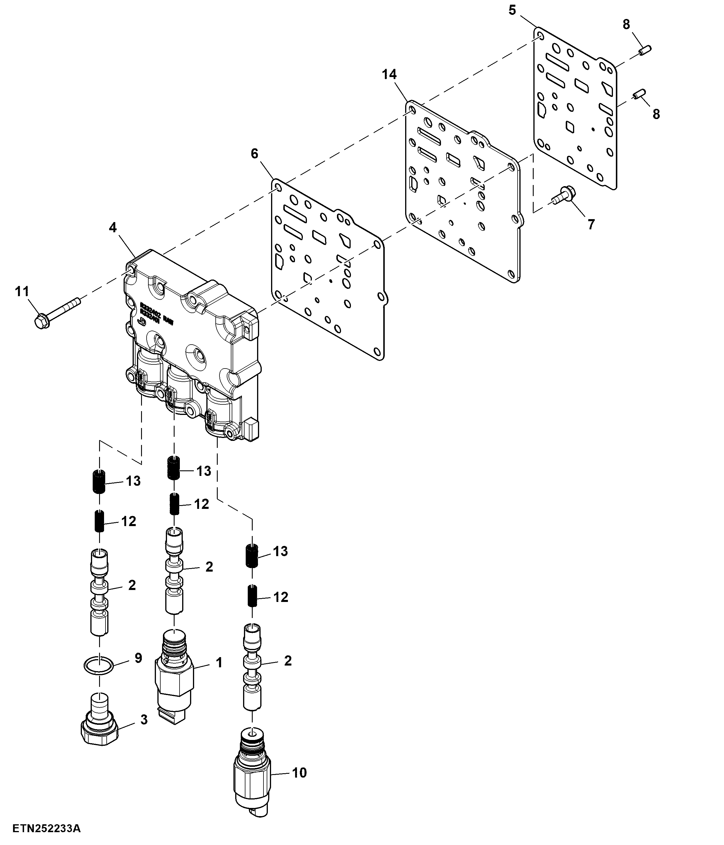 Valve Housing, 4-Speed, Electrically Operated, CommandQuad™