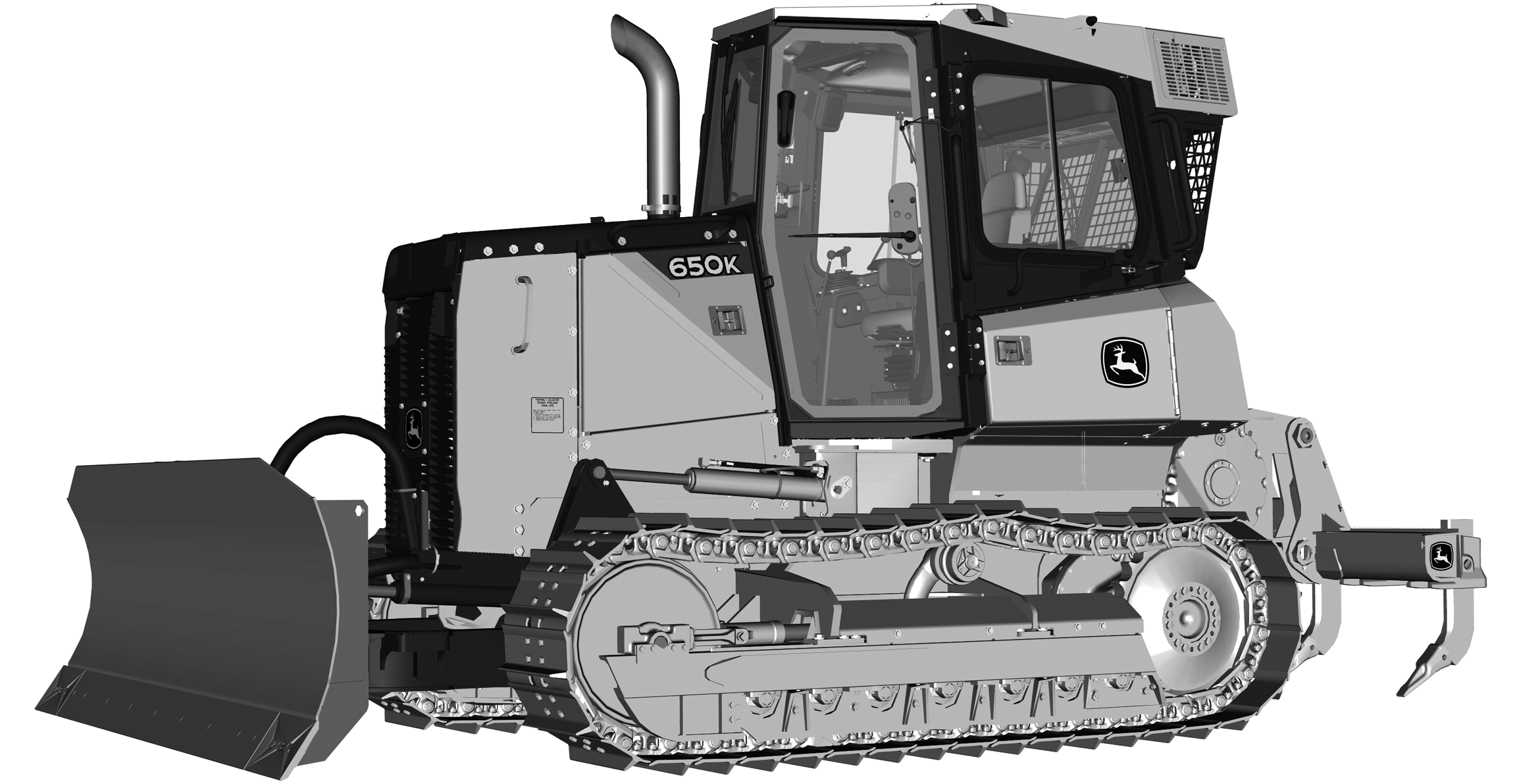650K Crawler Dozer (PIN: 1T0650KX_ _E216396 - 275533) Engine 4045HT070