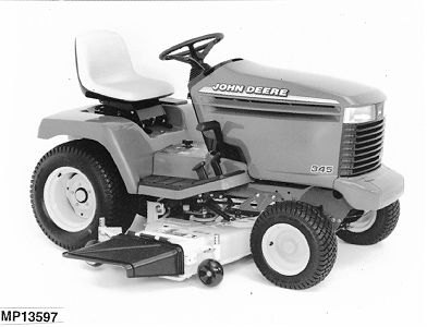 325, 335 and 345 Lawn and Garden Tractors