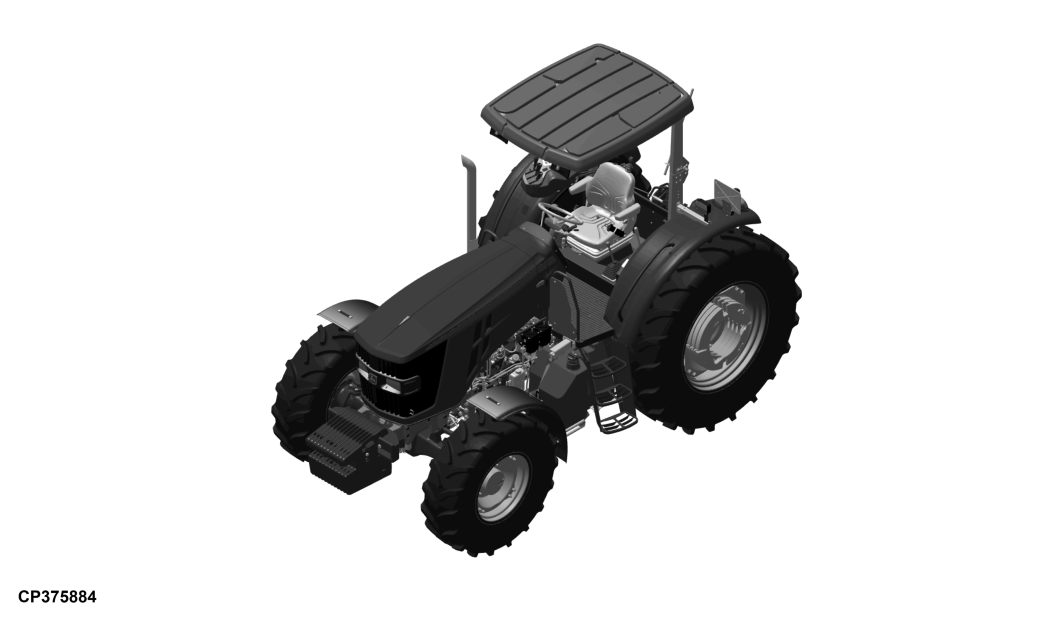 6135B Tractor (Cab and OOS)(PIN: 1YR6135BXXX210000)(Asia and Africa Edition)