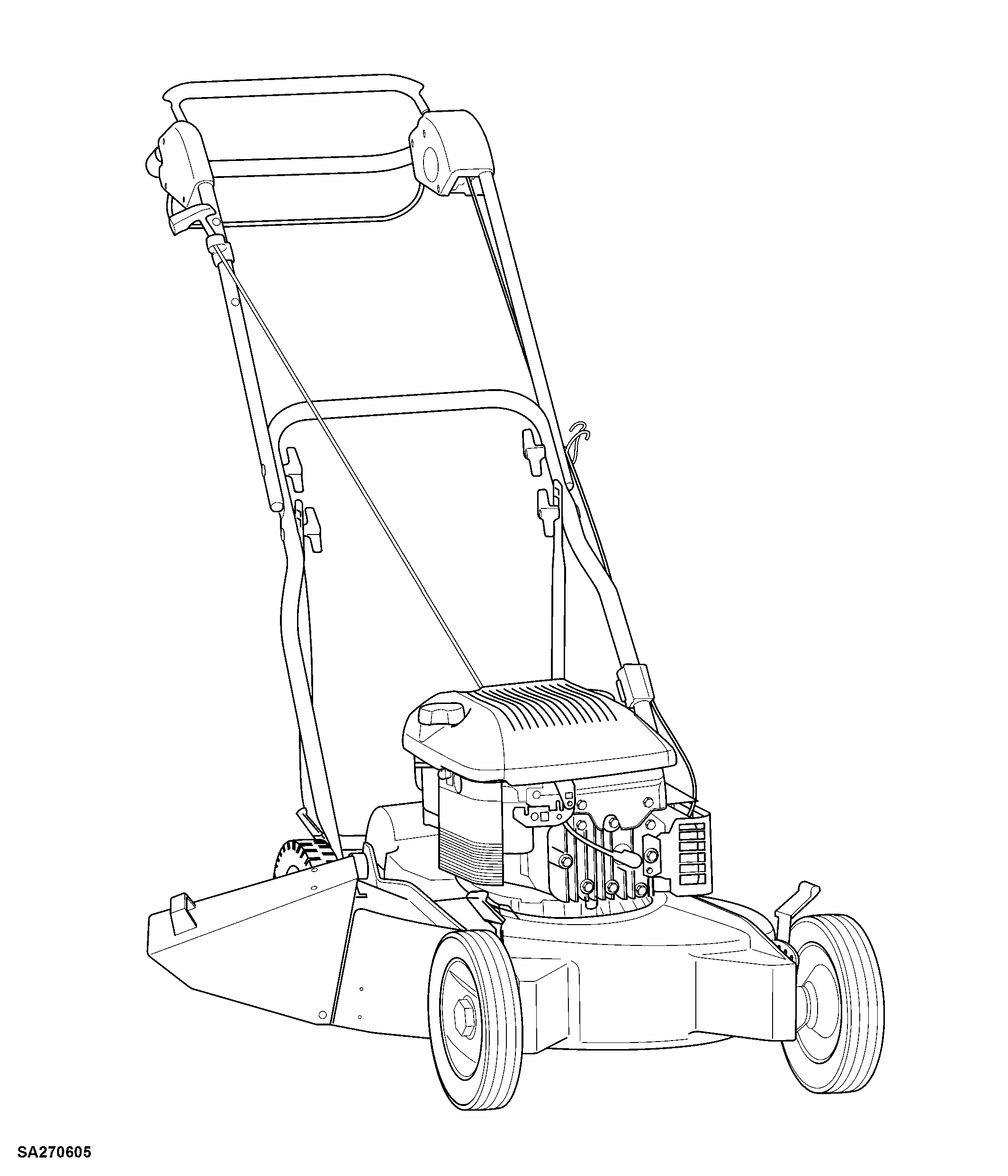 52CM Walk-behind Mower (4-Cycle Engine), 52-S A (SA1626, SA212019)